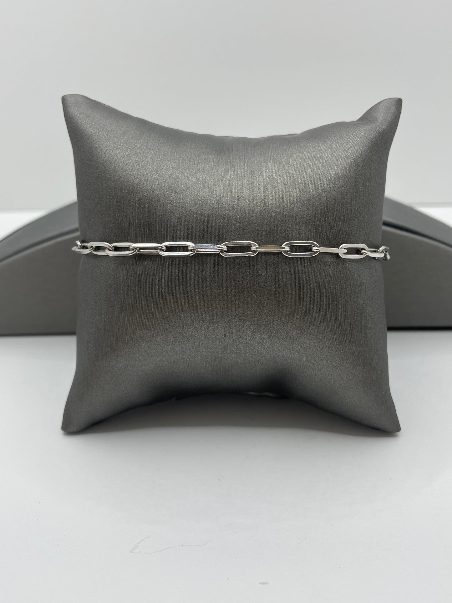 Paper Clip Bracelet .925 Silver 7 inch