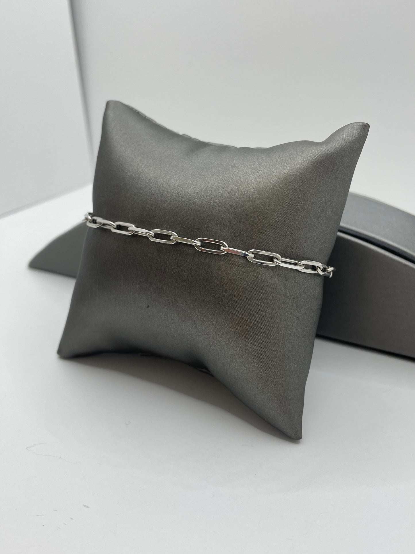 Paper Clip Bracelet .925 Silver 7 inch