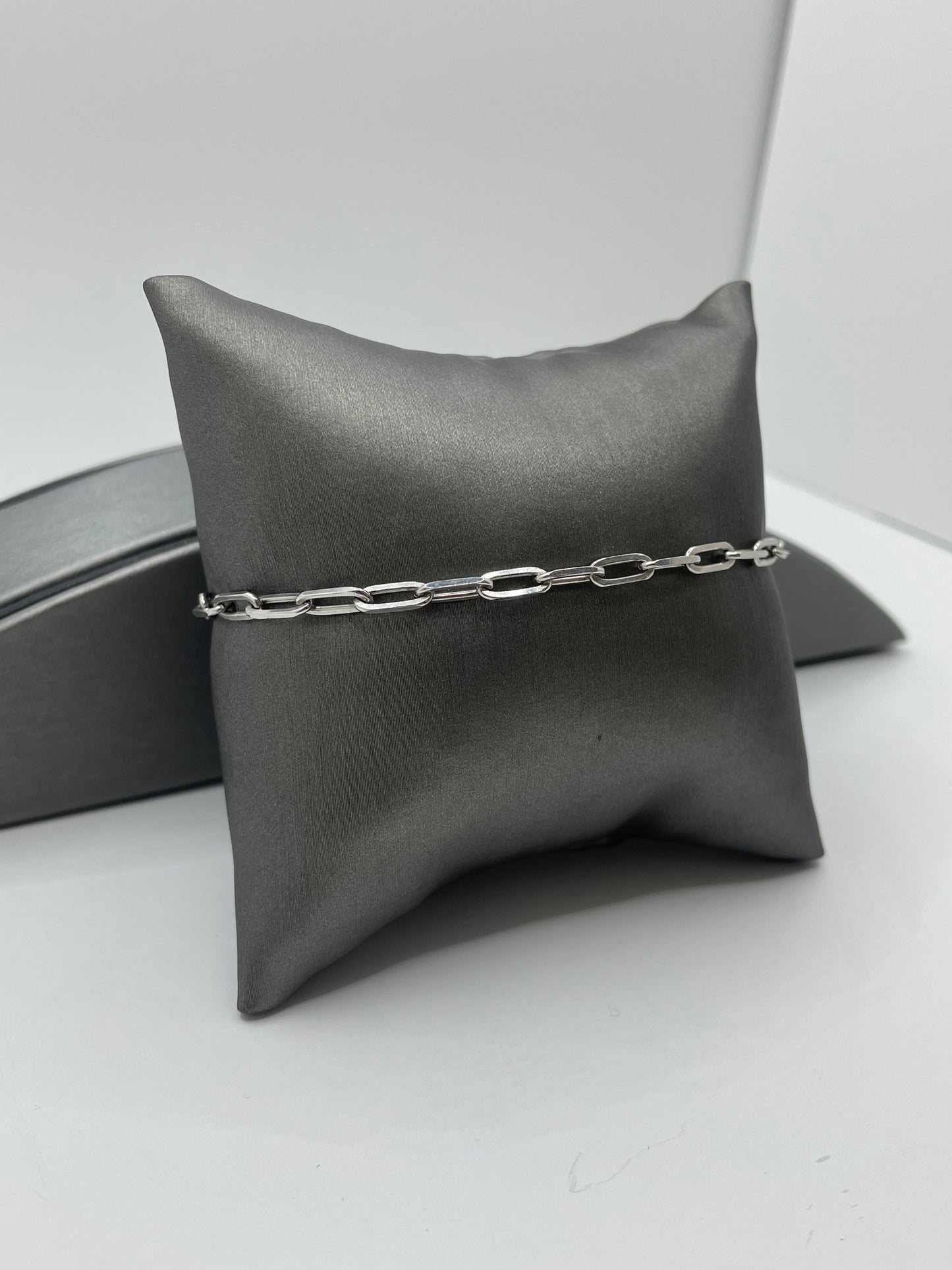 Paper Clip Bracelet .925 Silver 7 inch