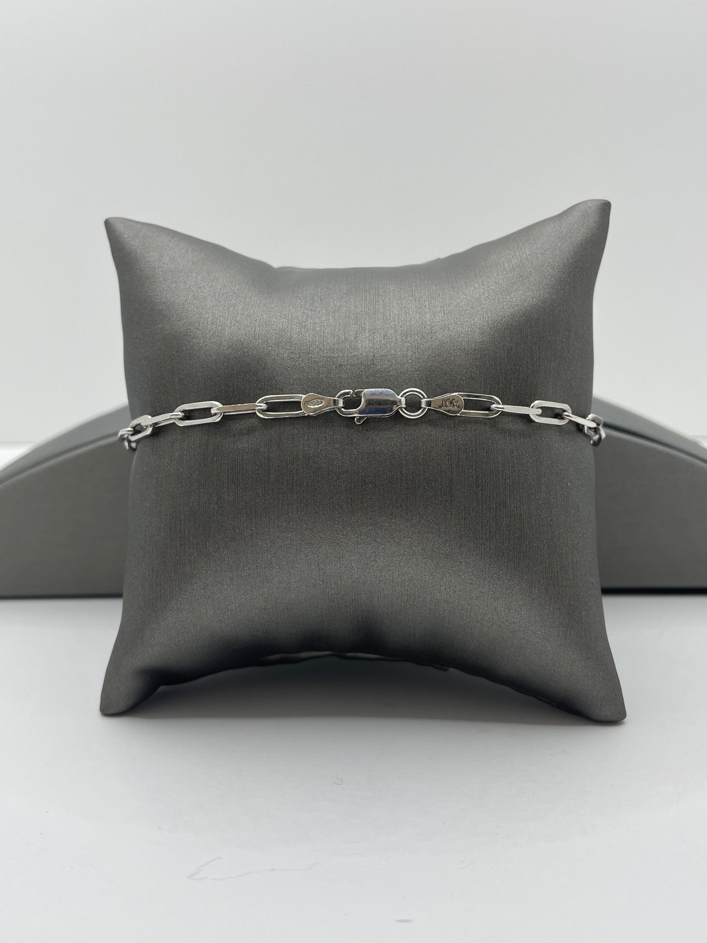 Paper Clip Bracelet .925 Silver 7 inch