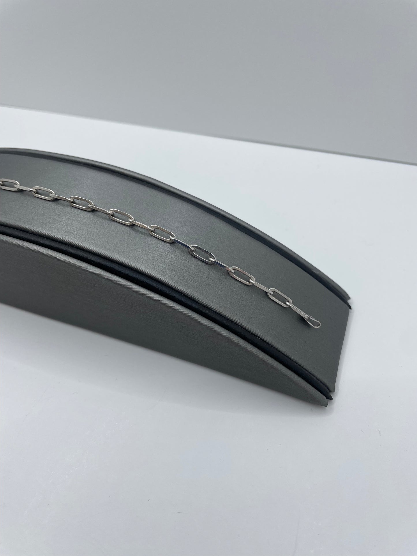 Paper Clip Bracelet .925 Silver 7 inch