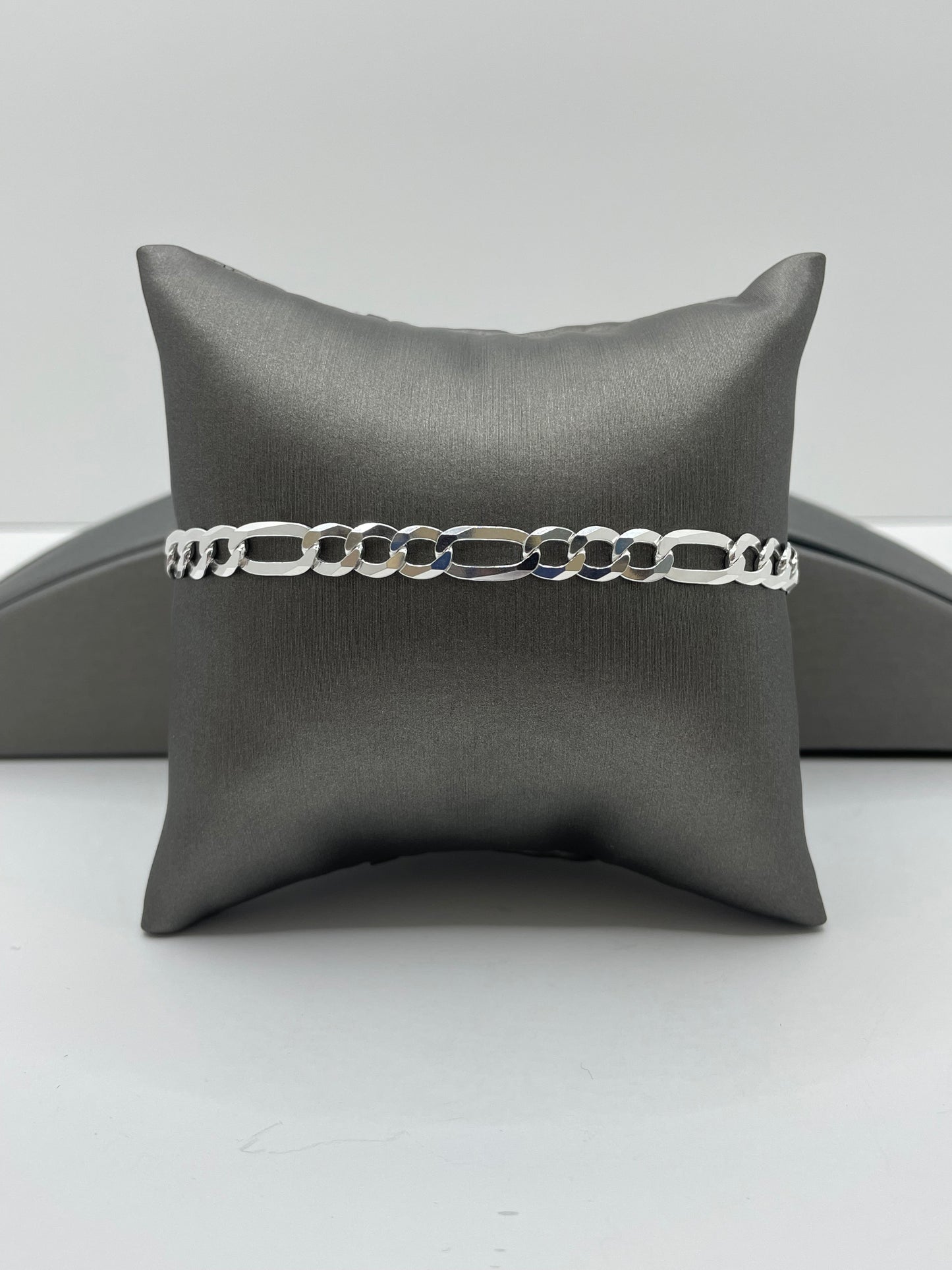Figaro Link Bracelet .925 Silver 8 inch