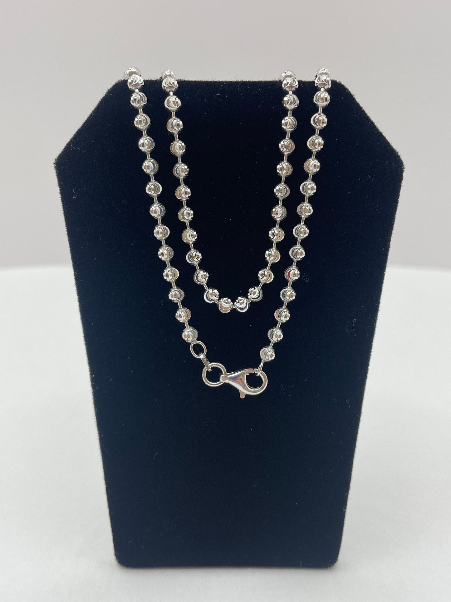 Moon Cut Chain Necklace .925 Silver