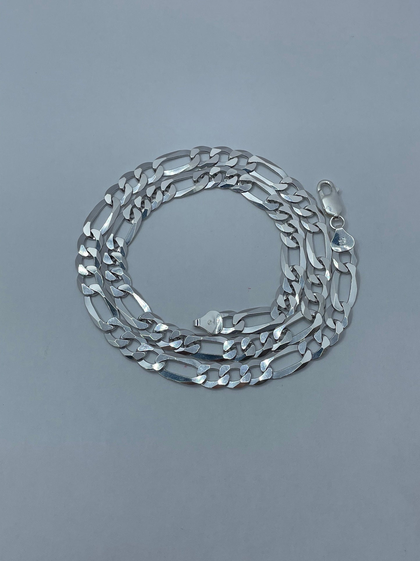 Figaro Link Chain .925 Silver 20 inch