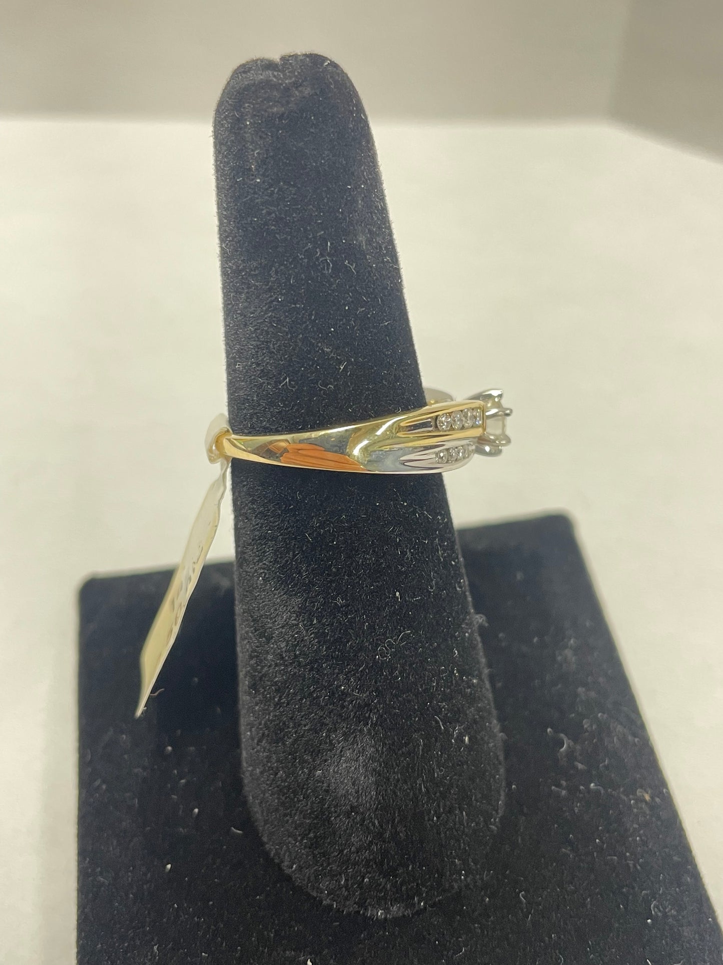 Two-Toned 14k Gold Diamond Ring