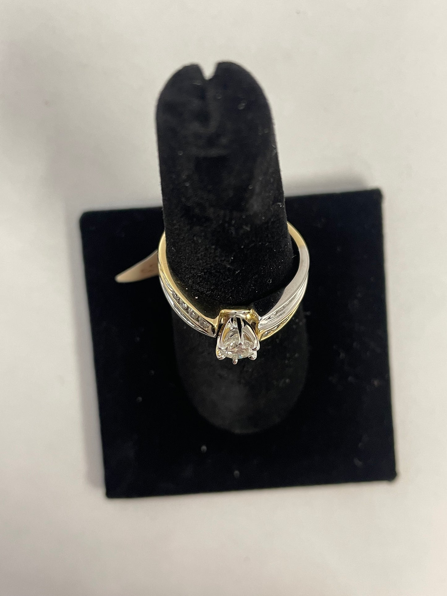 Two-Toned 14k Gold Diamond Ring