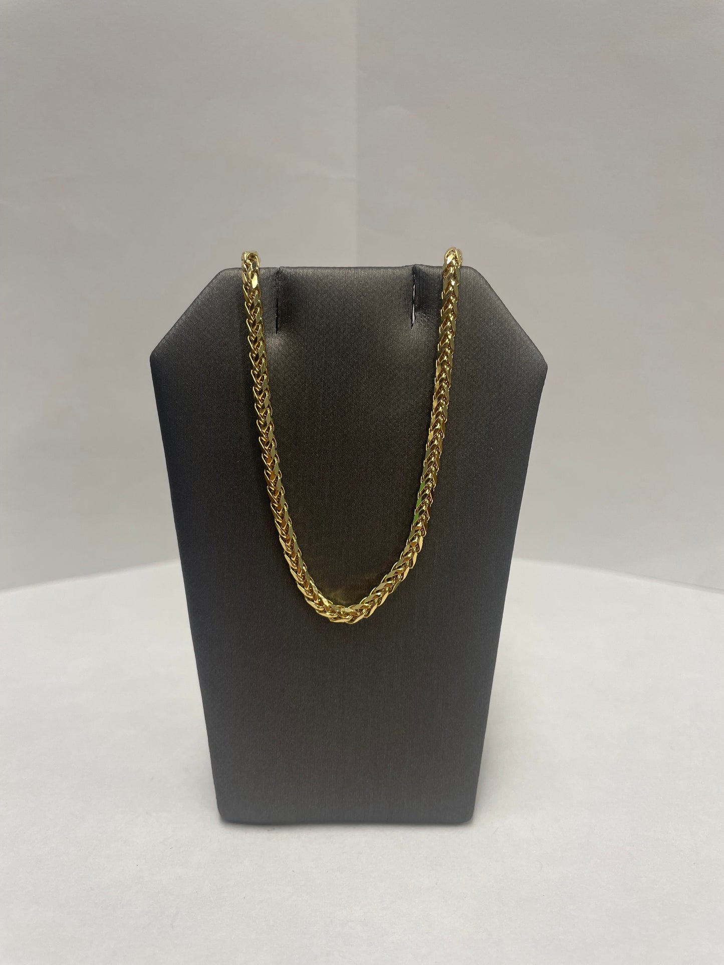 14k Yellow Gold Diamond Cut Franco Chain - 22 inch