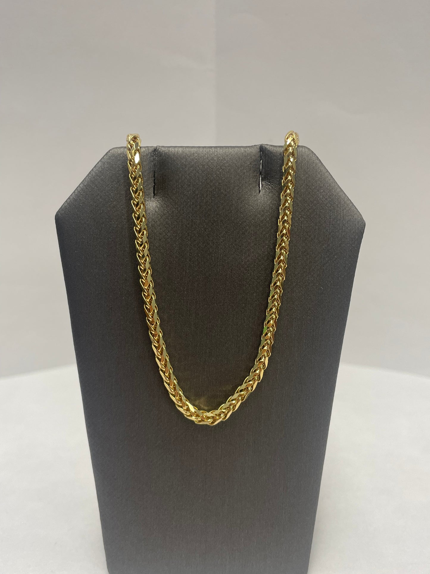 14k Yellow Gold Diamond Cut Franco Chain - 22 inch