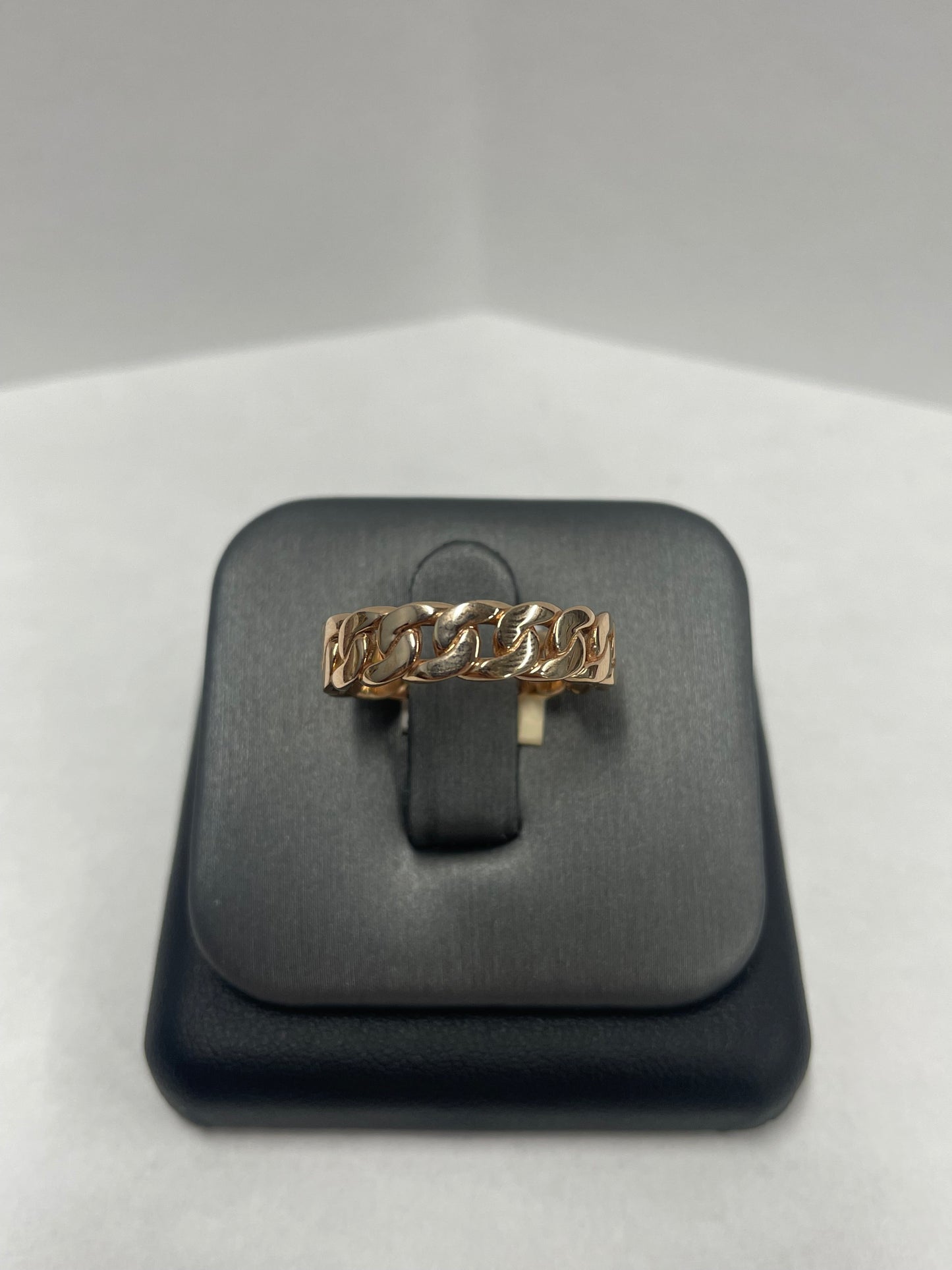 14k Rose Gold - Cuban Link Ring