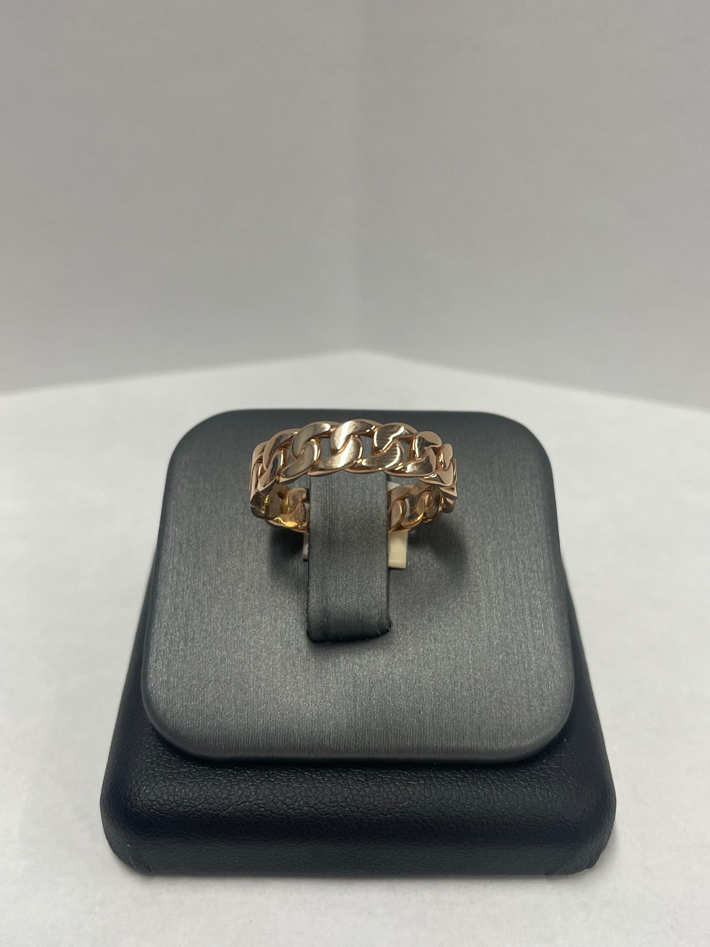 14k Rose Gold - Cuban Link Ring