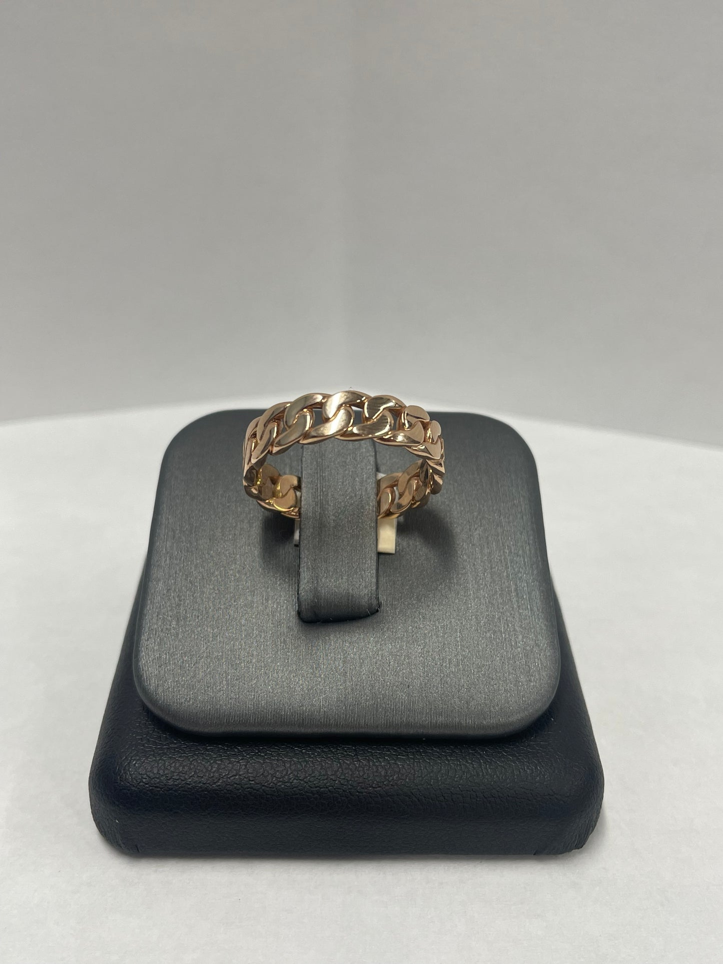 14k Rose Gold - Cuban Link Ring