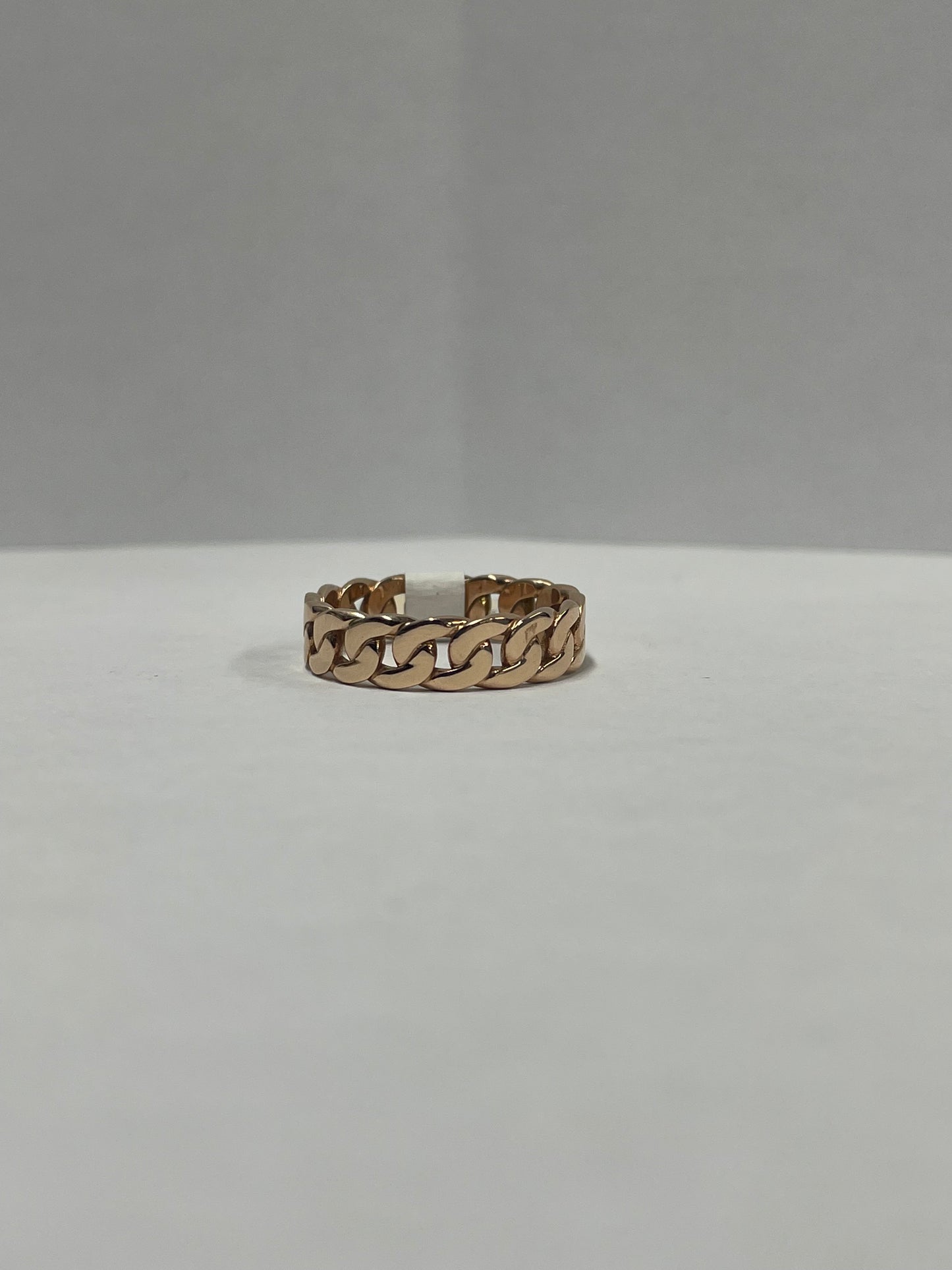 14k Rose Gold - Cuban Link Ring