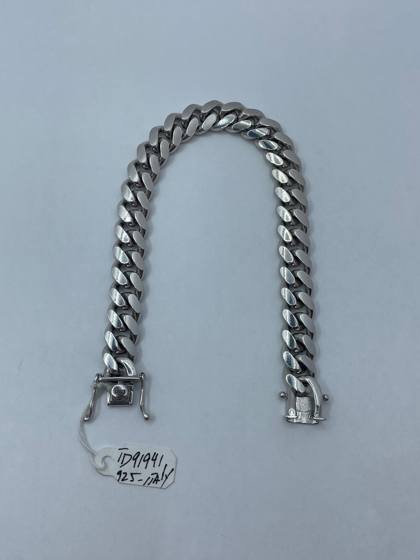 Miami Cuban Bracelet .925 Silver 8 inch