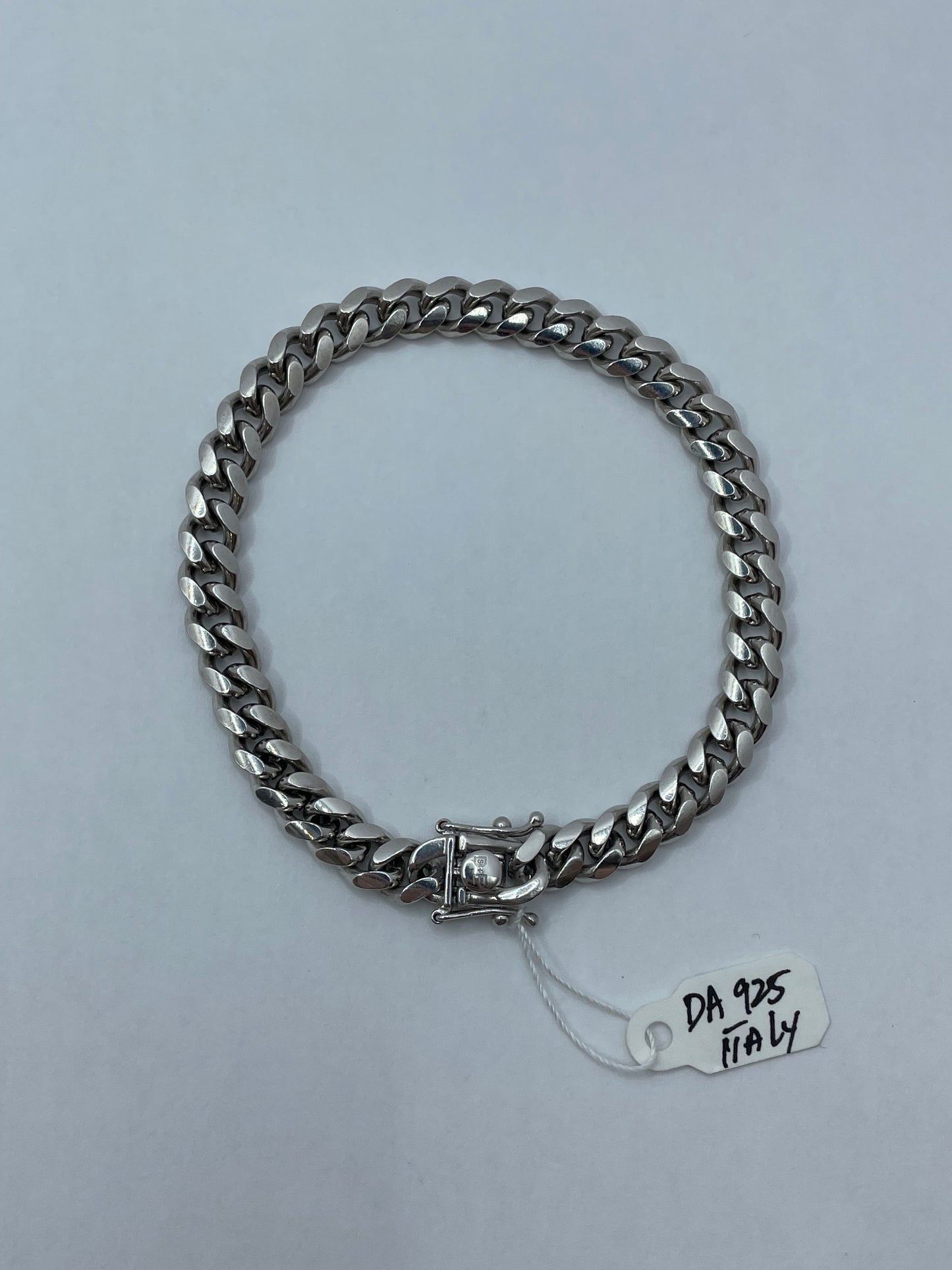 Miami Cuban Bracelet .925 Silver 8 inch