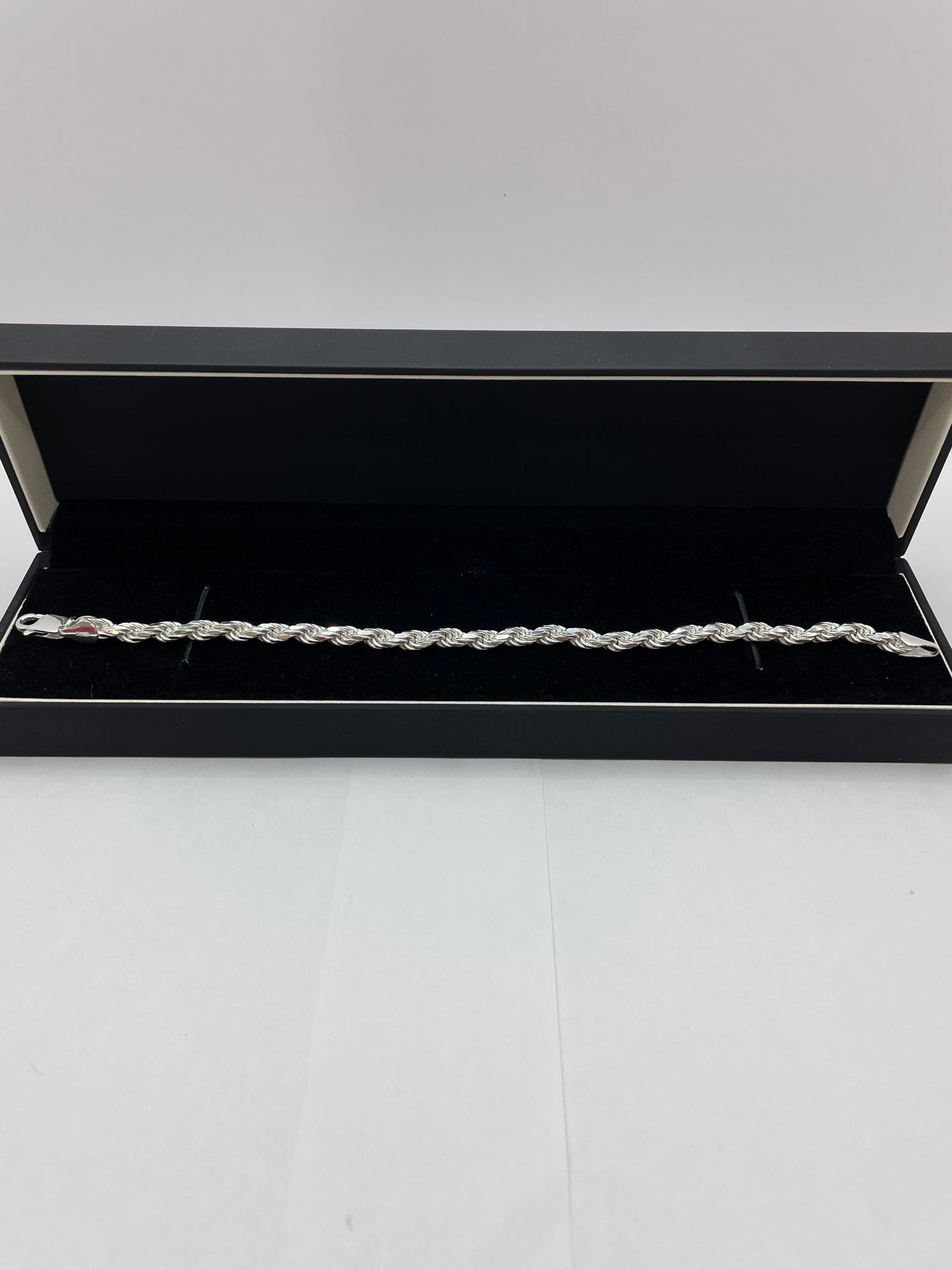 Rope Link Bracelet .925 Silver 8 inch