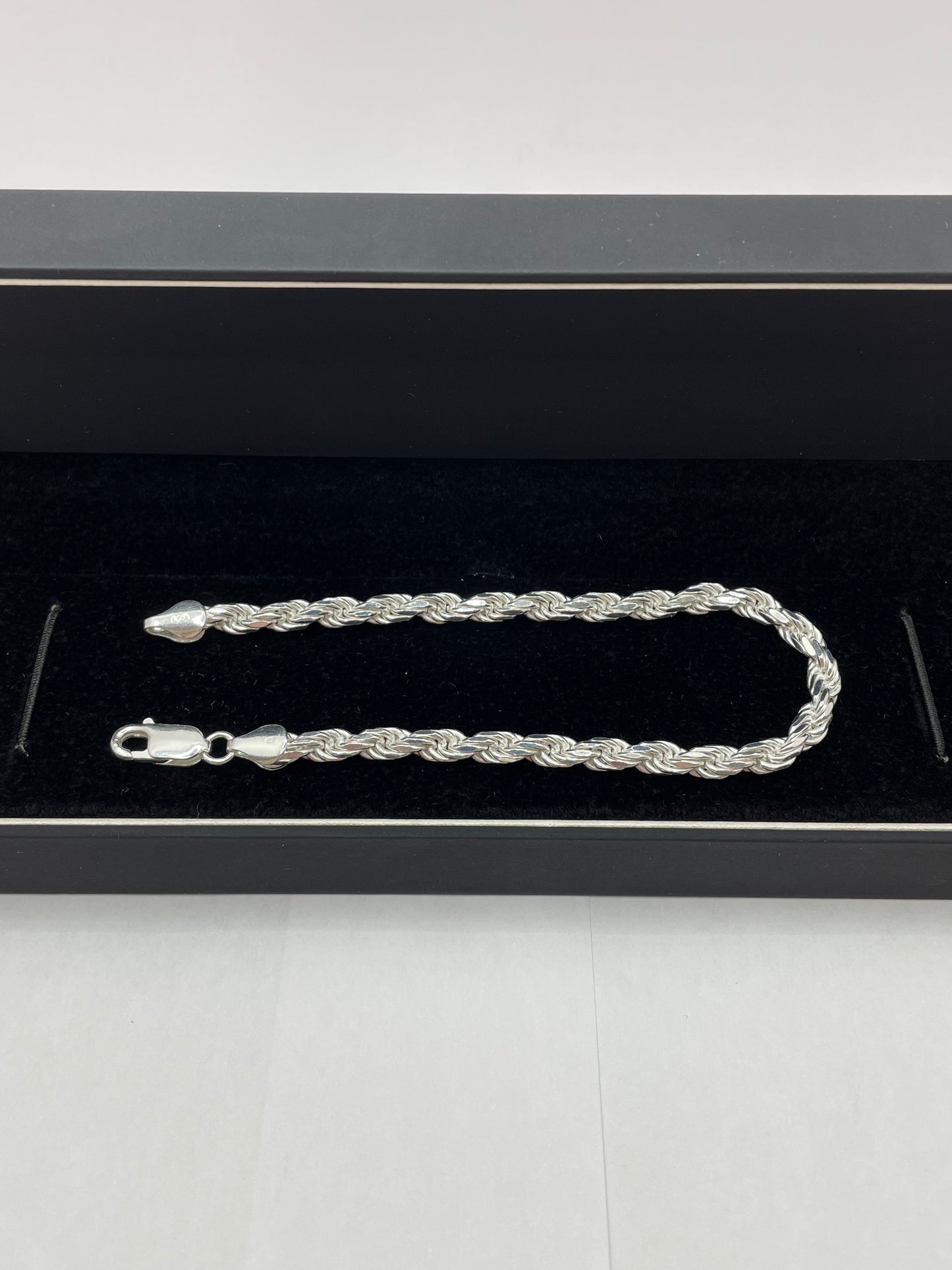 Rope Link Bracelet .925 Silver 8 inch