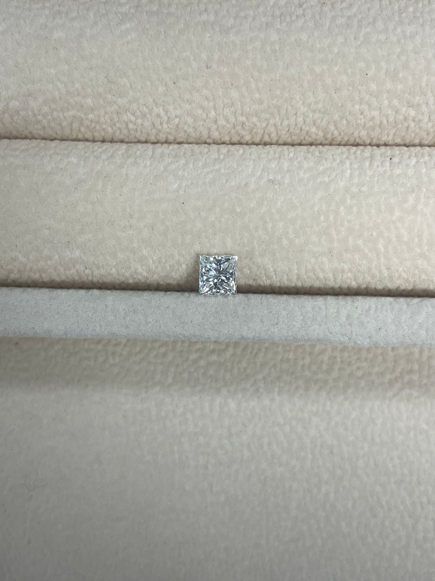 0.71 Ct GIA Certified Natural Diamond Princess Cut Stone