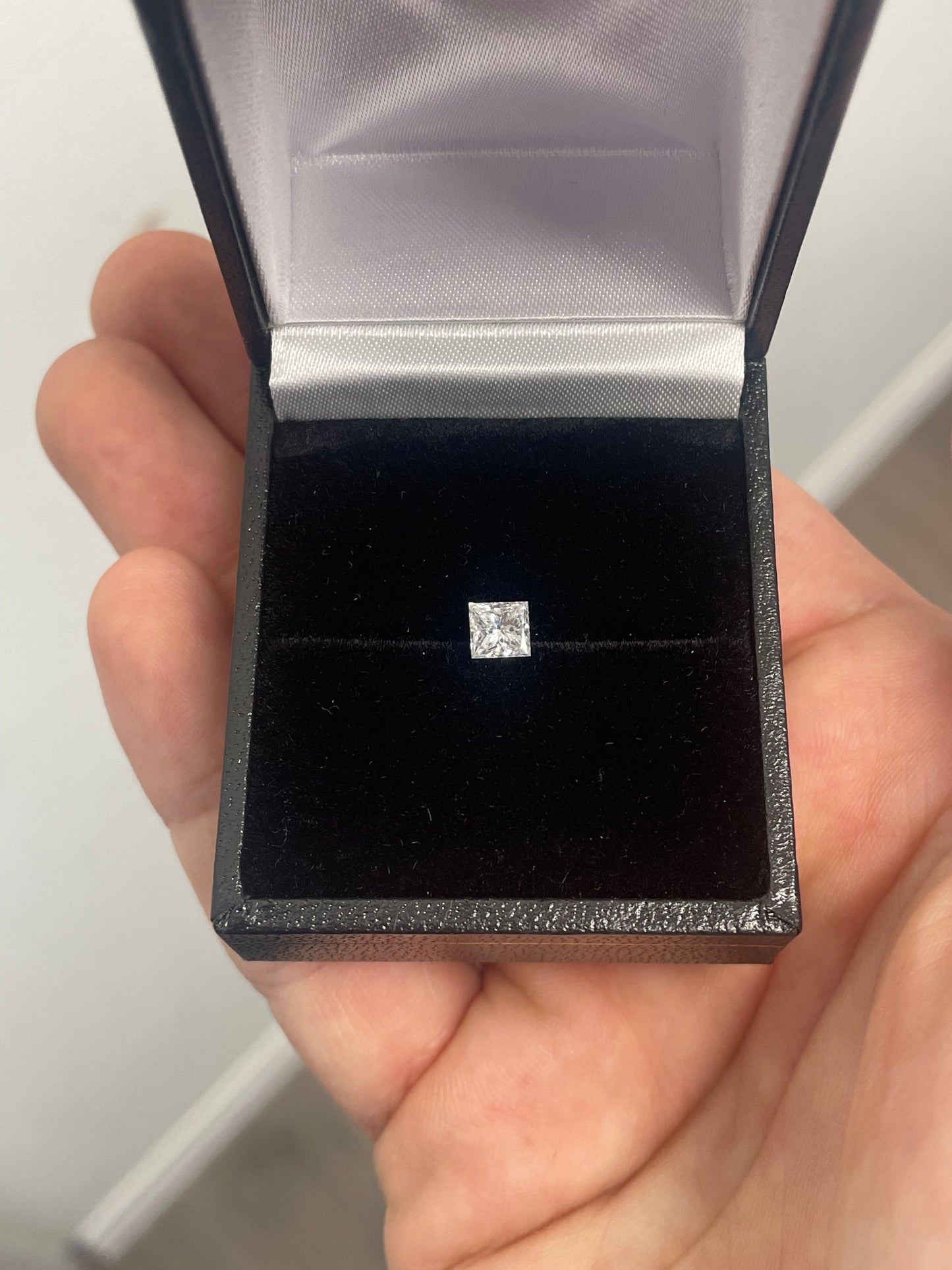 0.71 Ct GIA Certified Natural Diamond Princess Cut Stone