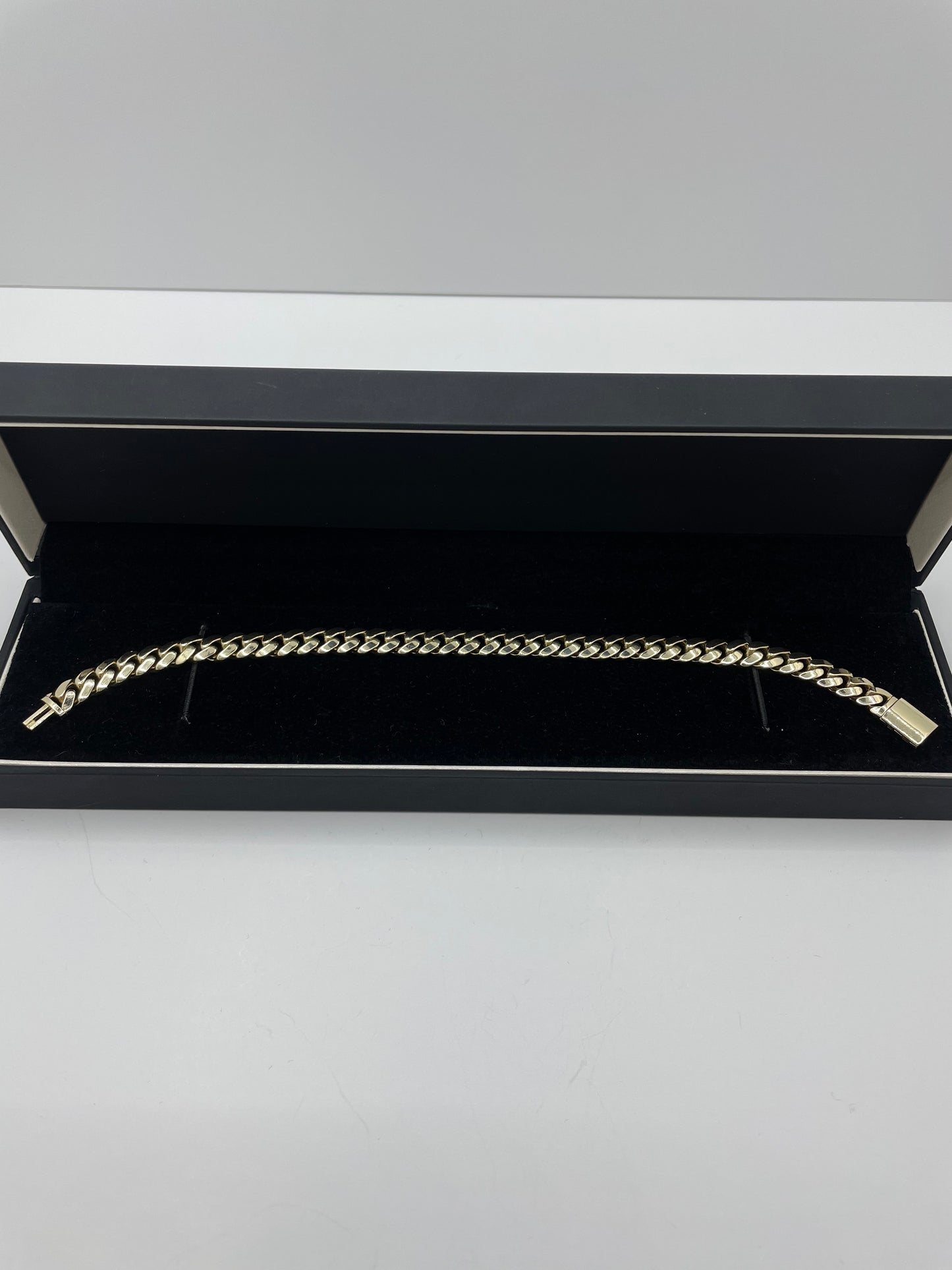 14k Yellow Gold Miami Cuban Link Bracelet 8 inch