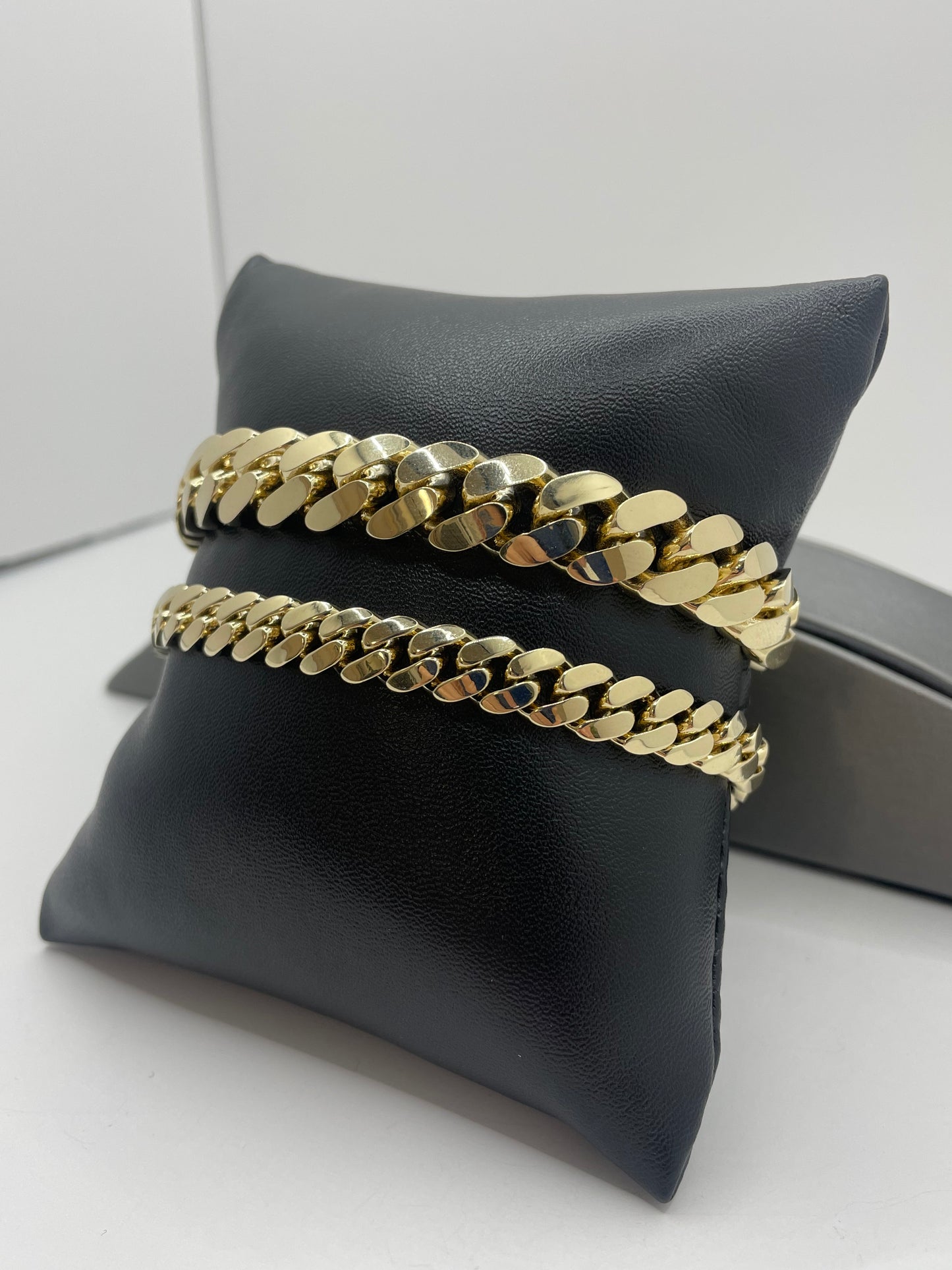 14k Yellow Gold Miami Cuban Link Bracelet 8.5 inch