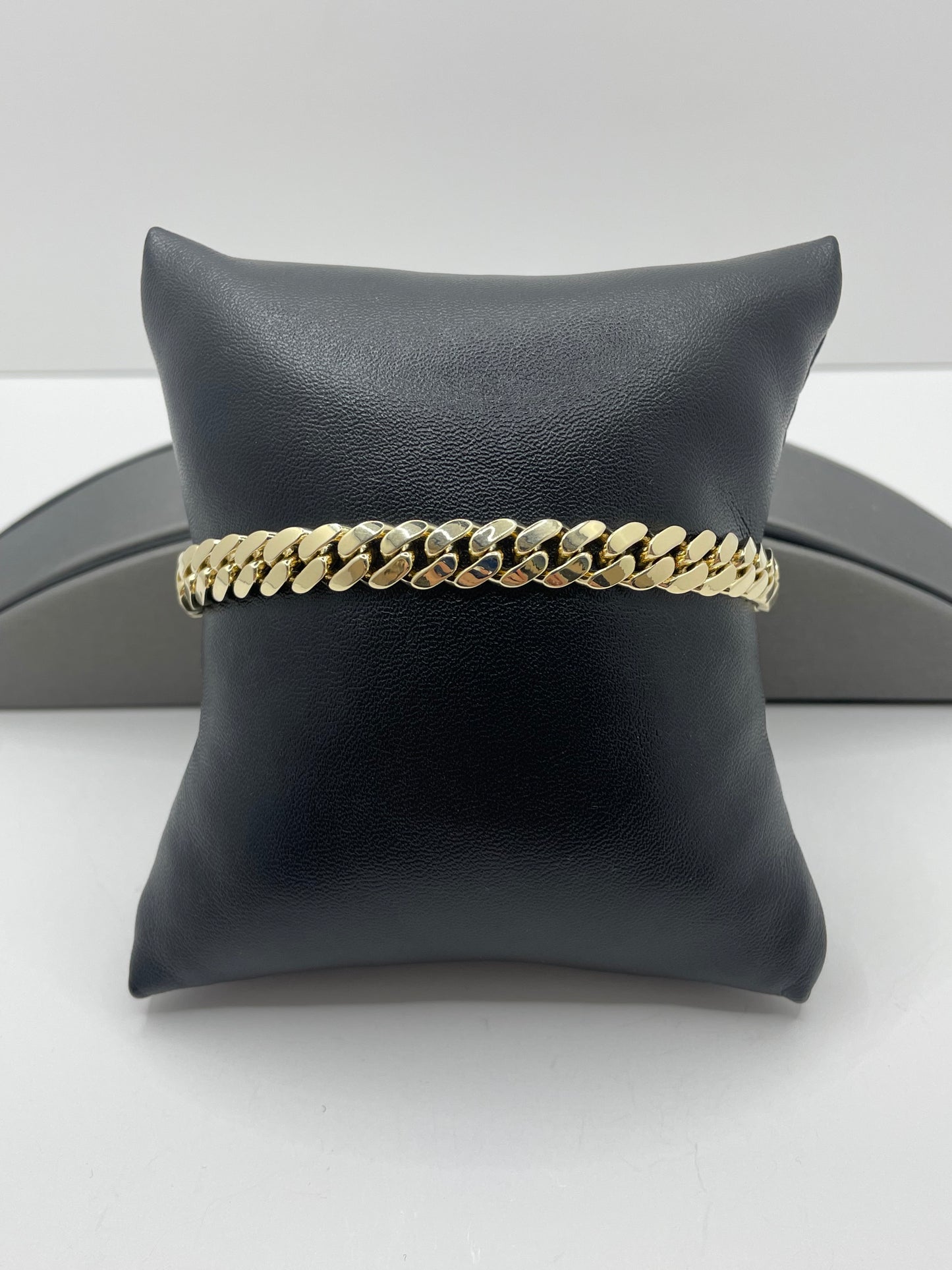 14k Yellow Gold Miami Cuban Link Bracelet 8.5 inch