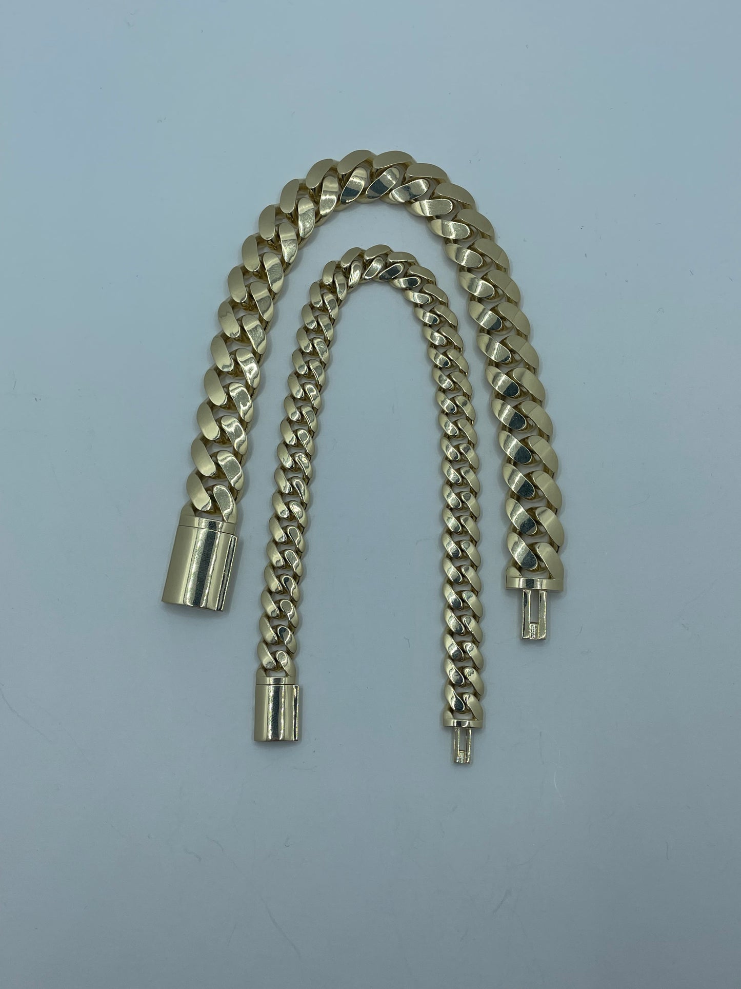 14k Yellow Gold Miami Cuban Link Bracelet 8.5 inch