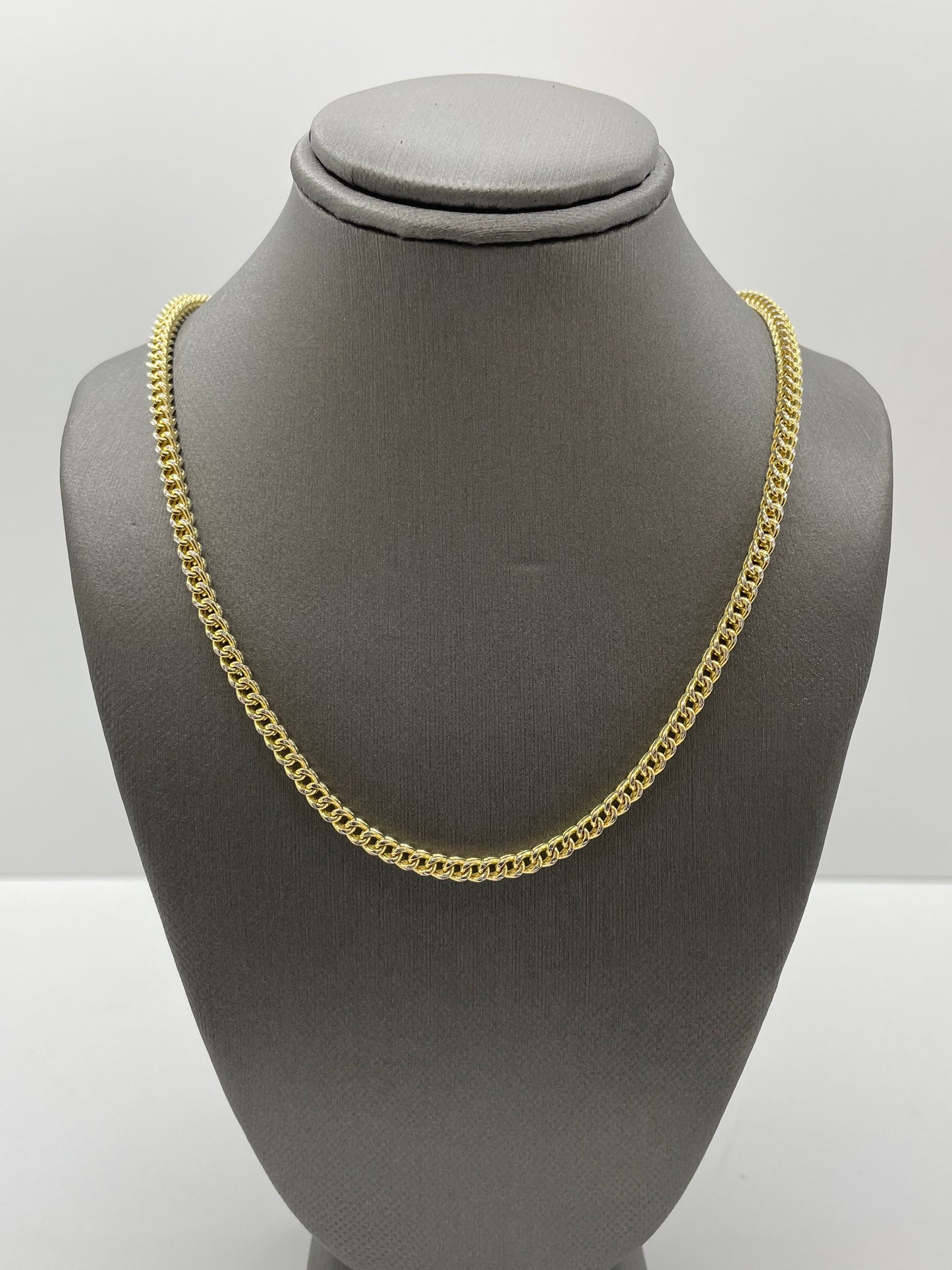 14k Yellow Gold Franco Link Chain 20 inch