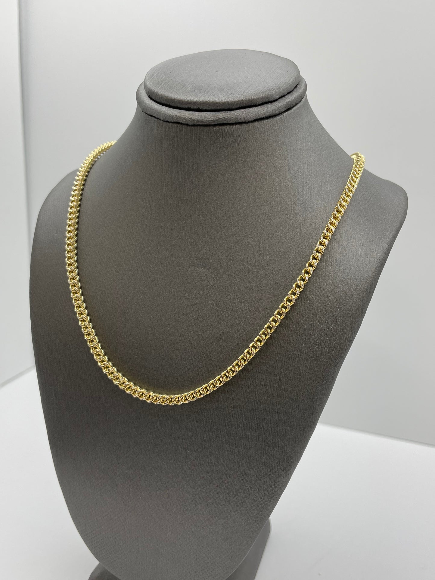 14k Yellow Gold Franco Link Chain 20 inch