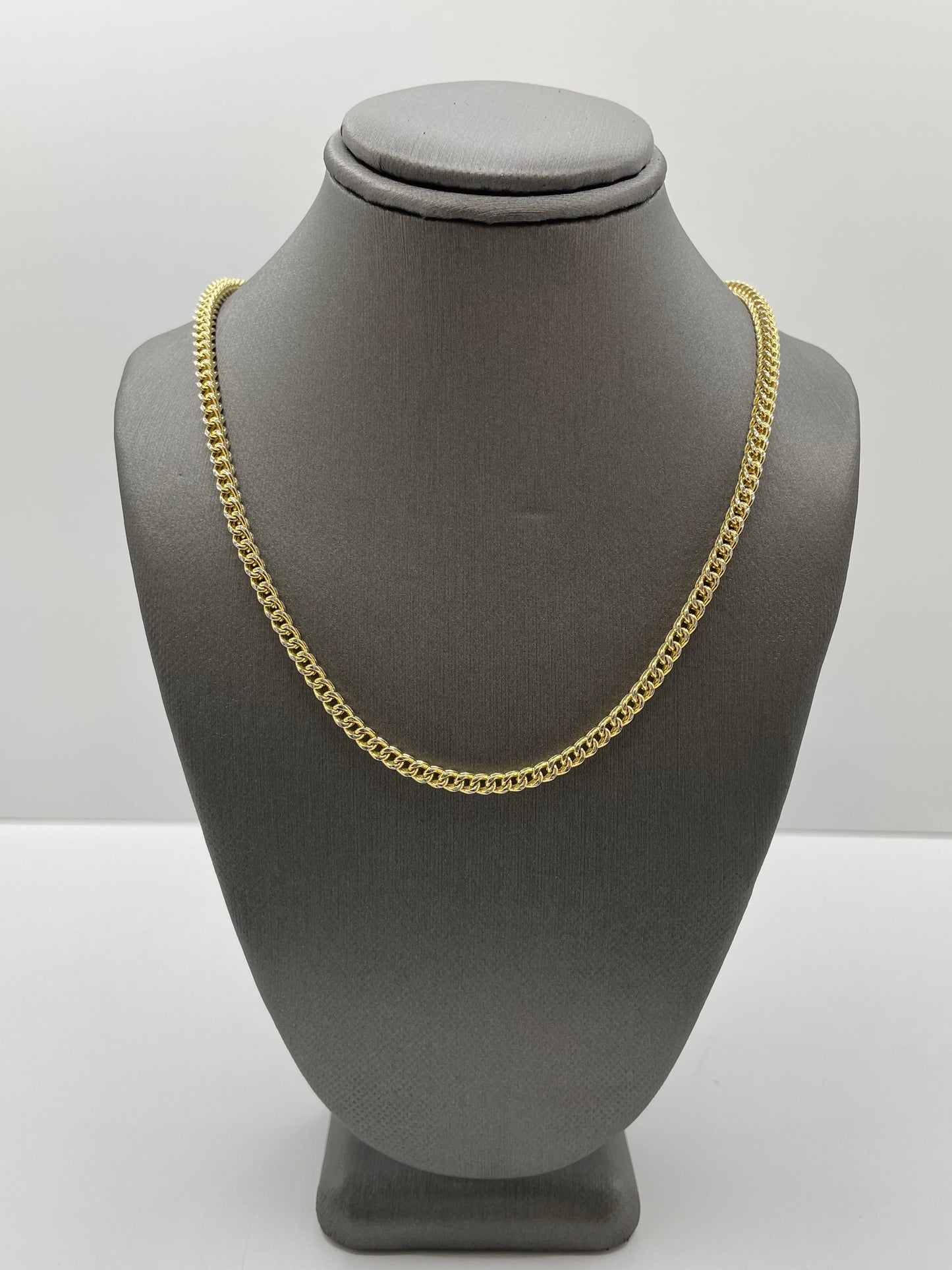 14k Yellow Gold Franco Link Chain 20 inch