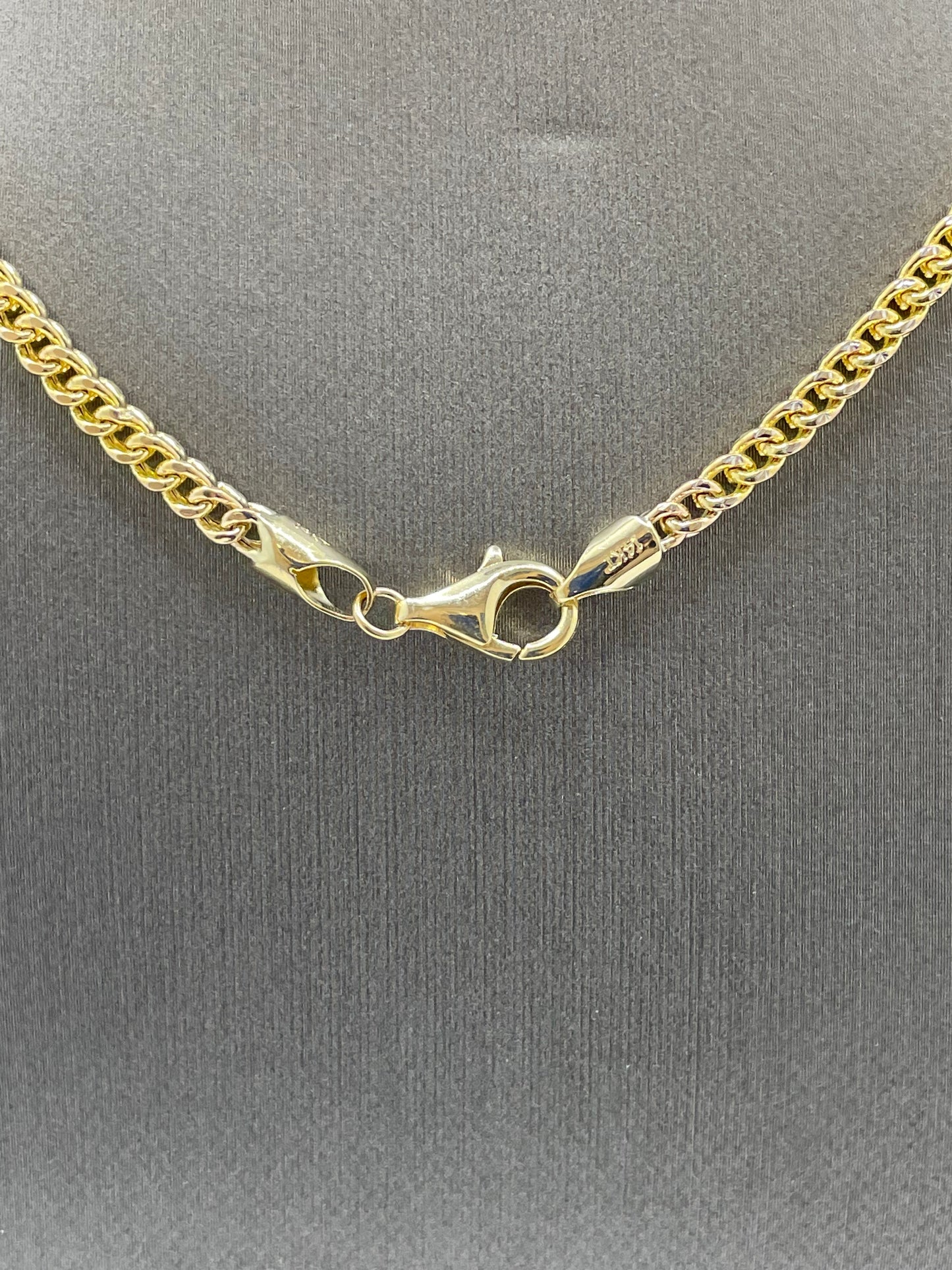 14k Yellow Gold Franco Link Chain 20 inch