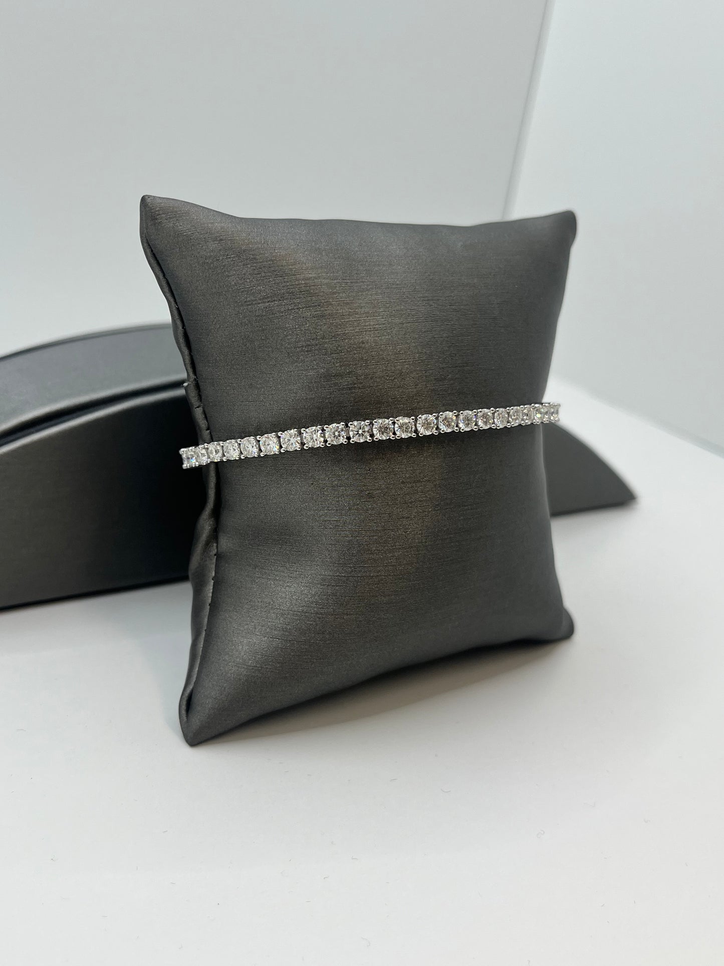 Moissanite Tennis Bracelet .925 Silver
