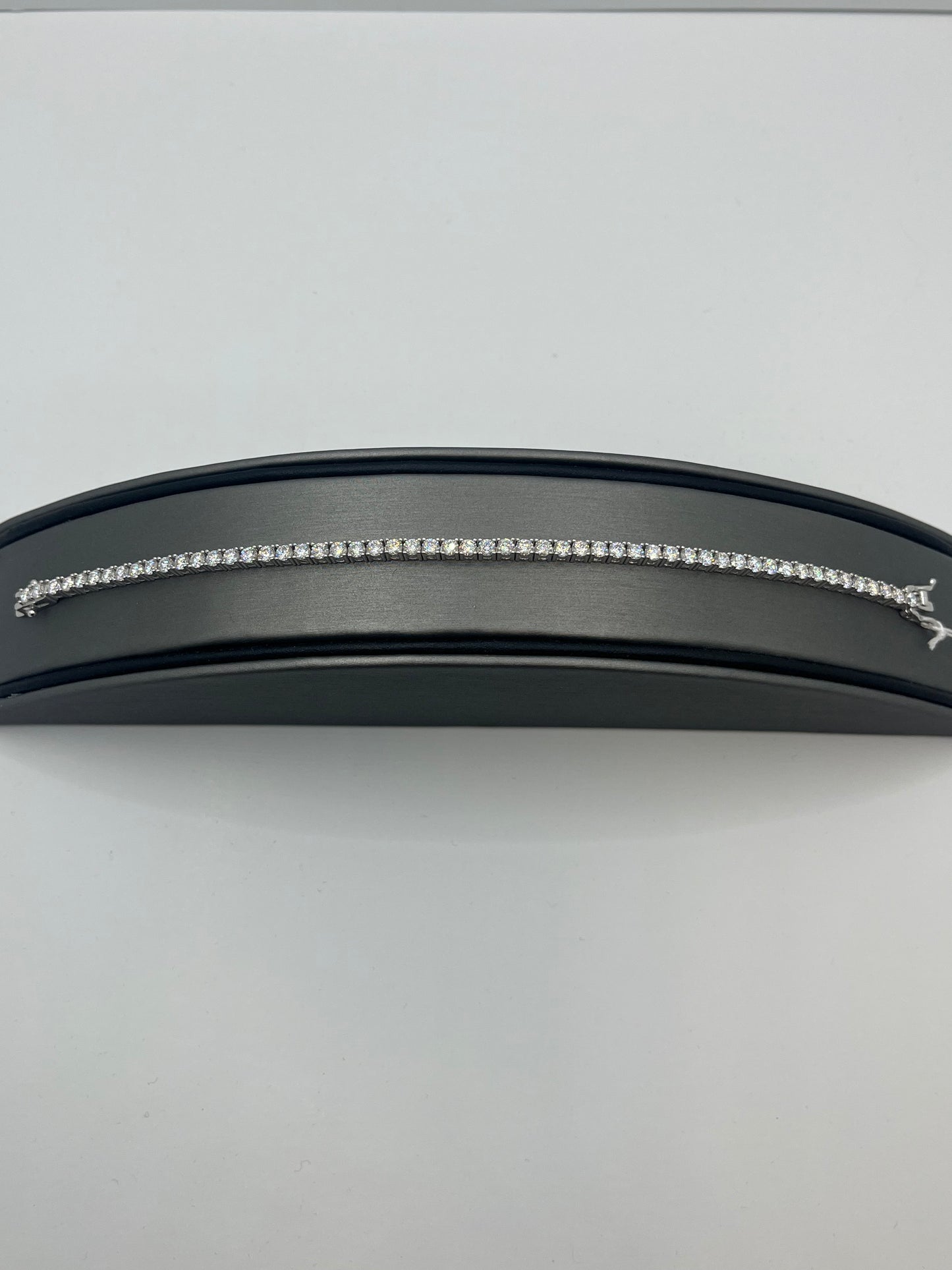 Moissanite Tennis Bracelet .925 Silver