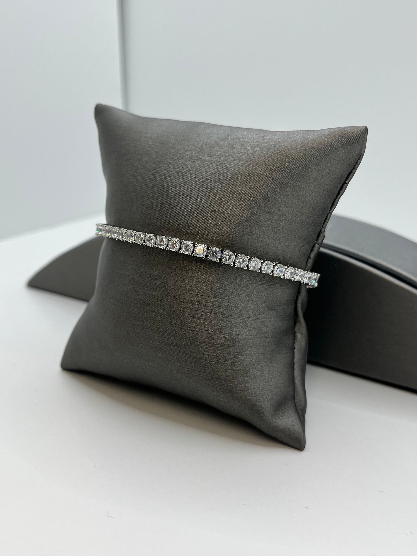 Cubic Zirconia Tennis Bracelet .925 Silver