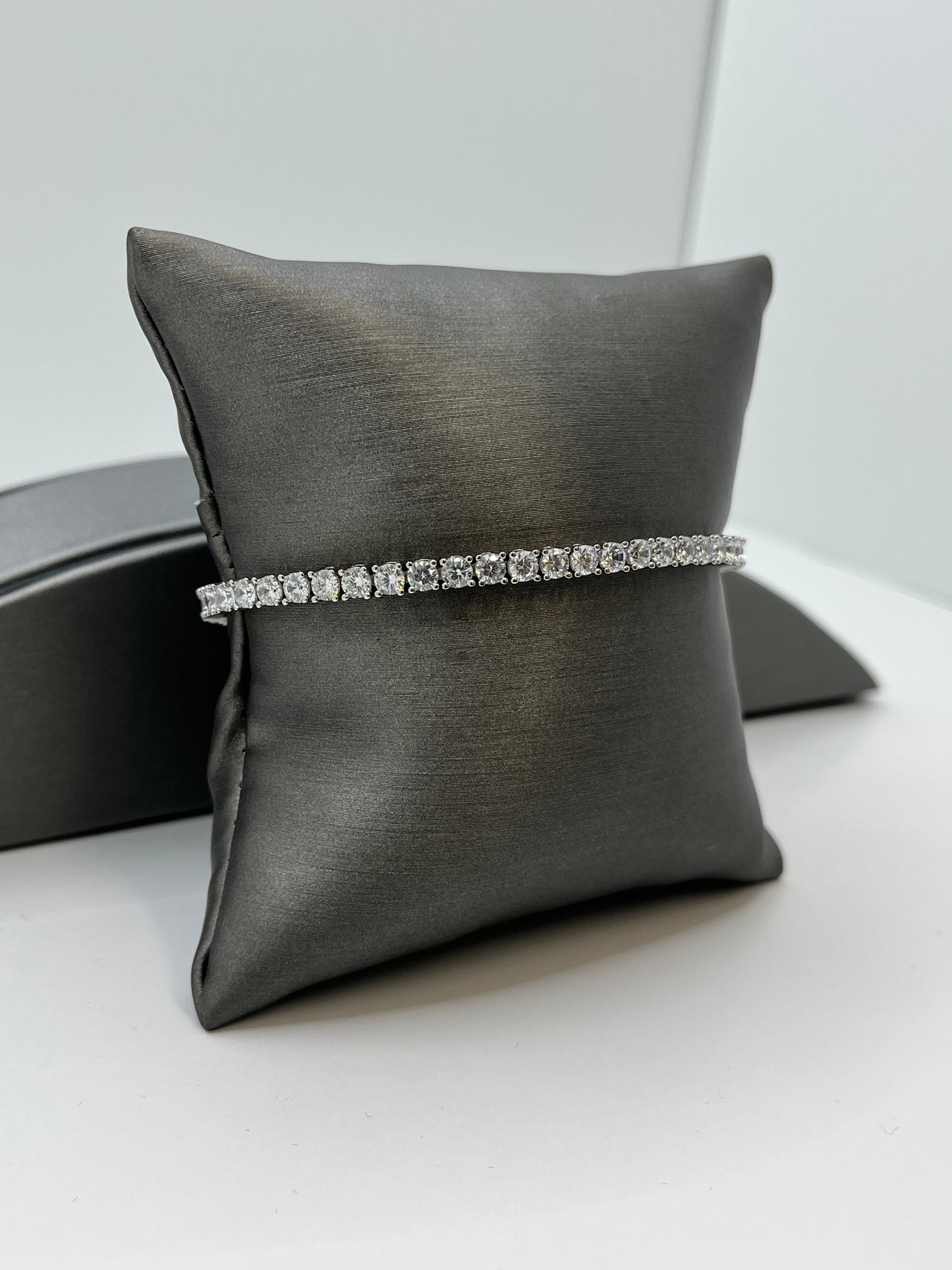 Cubic Zirconia Tennis Bracelet .925 Silver
