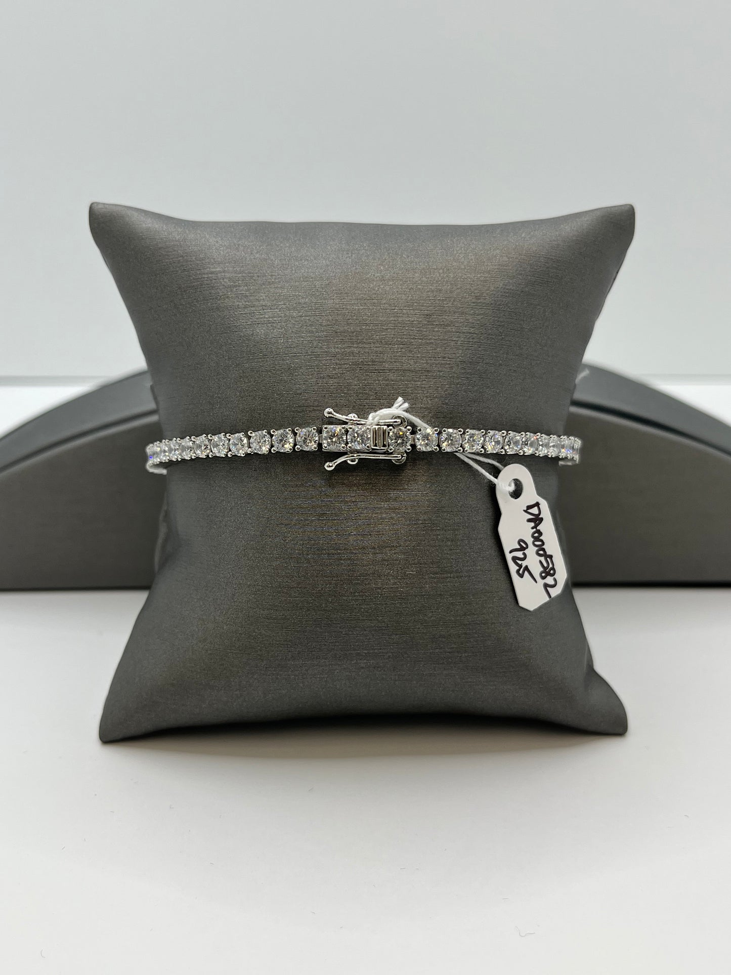 Cubic Zirconia Tennis Bracelet .925 Silver