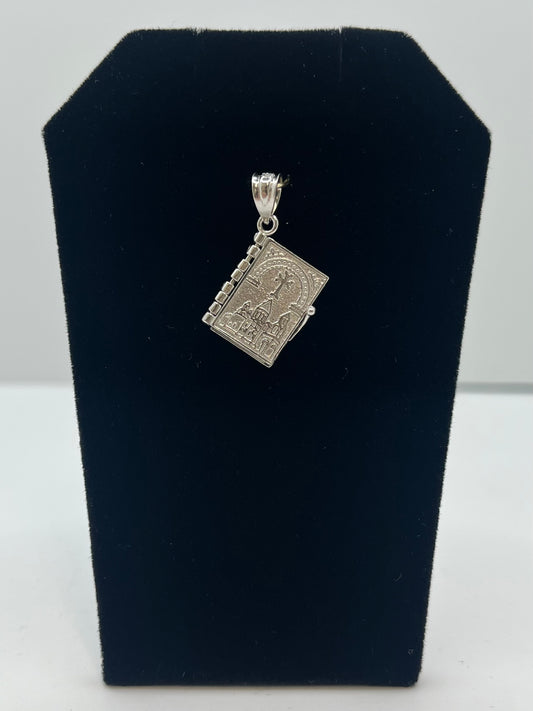 Armenian Prayer Bible Pendant .925 Silver