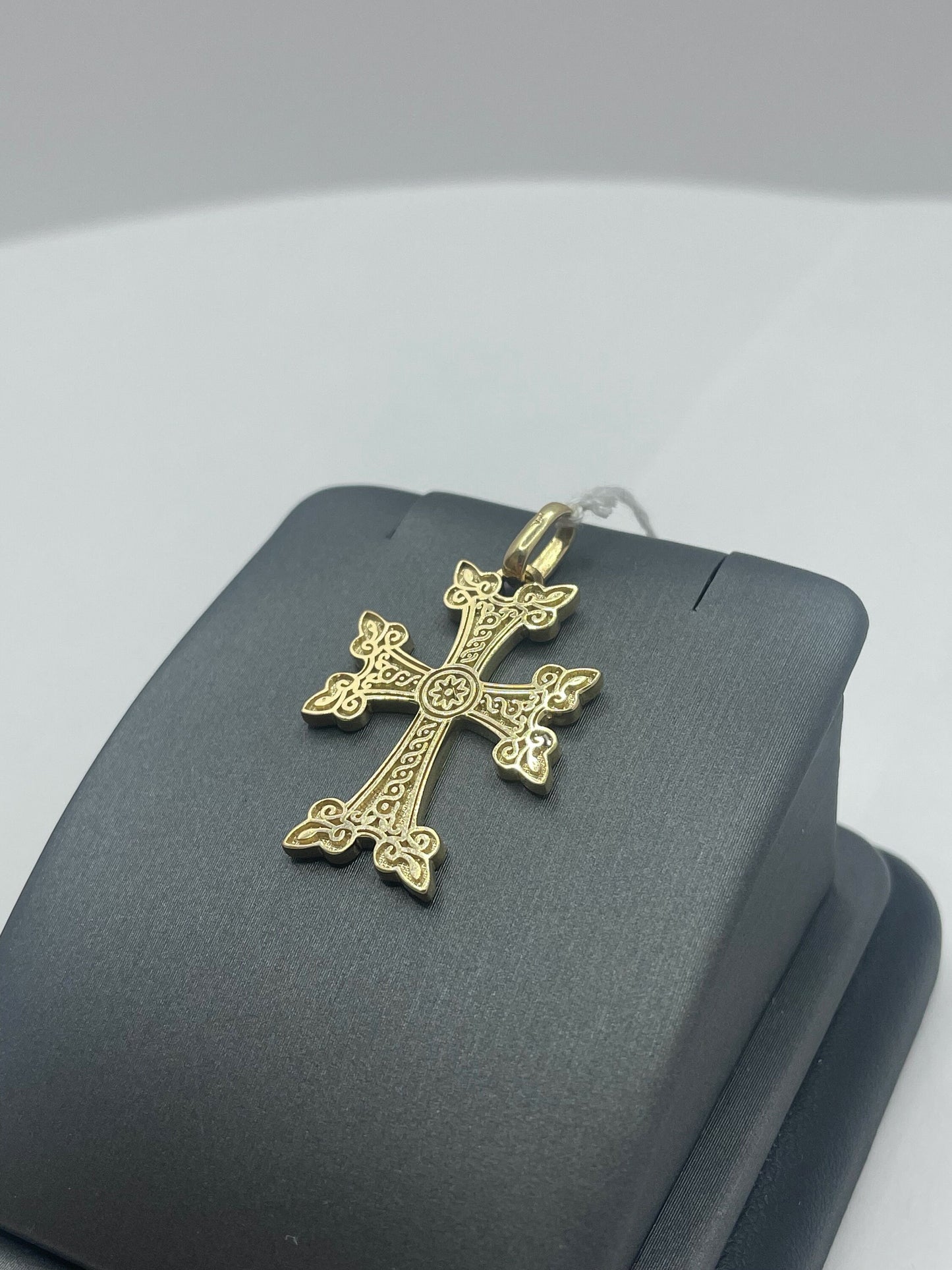 14k Yellow Gold Small Armenian Cross Pendant