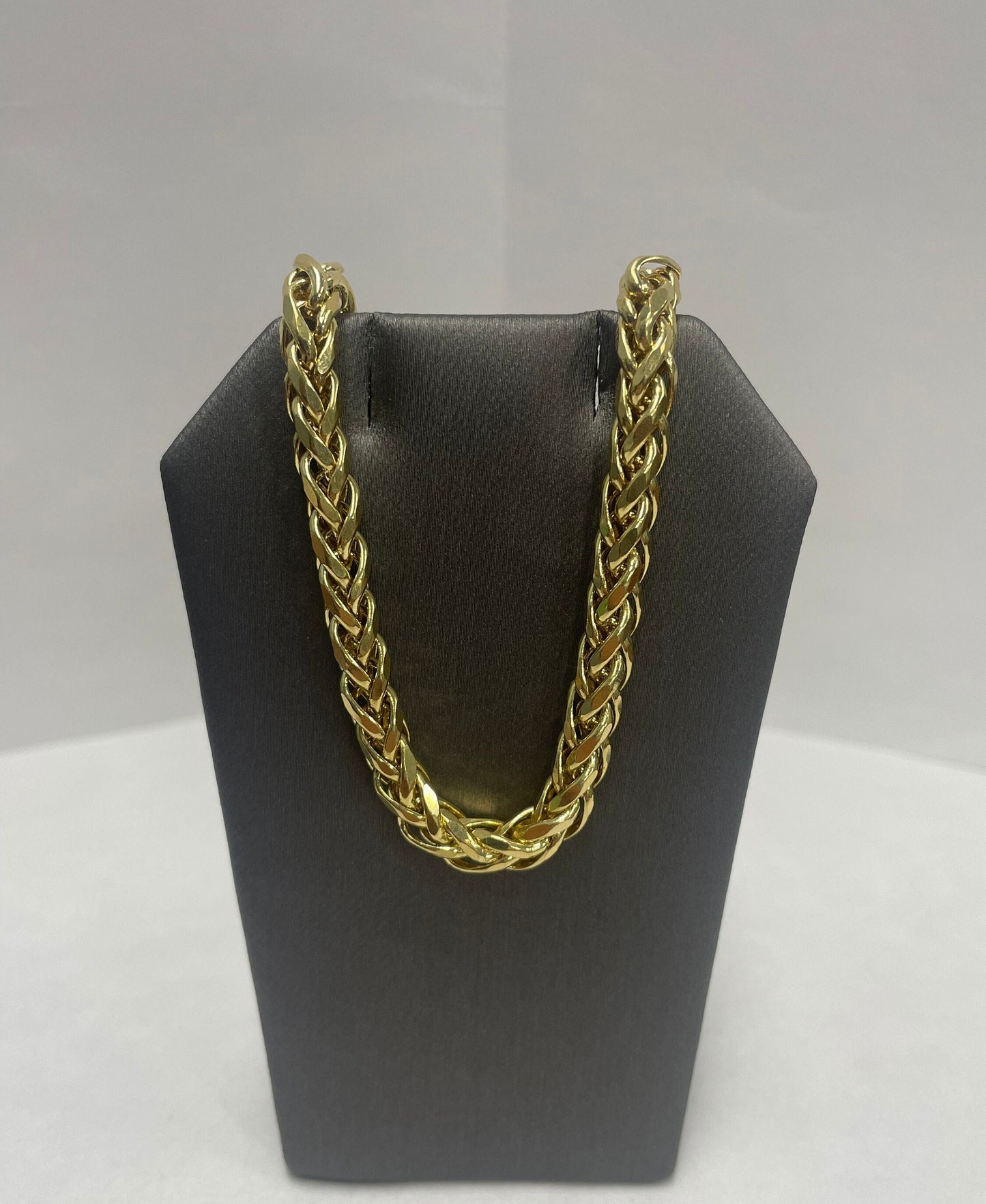 14k Yellow Gold Diamond Cut Franco Chain 22 inch