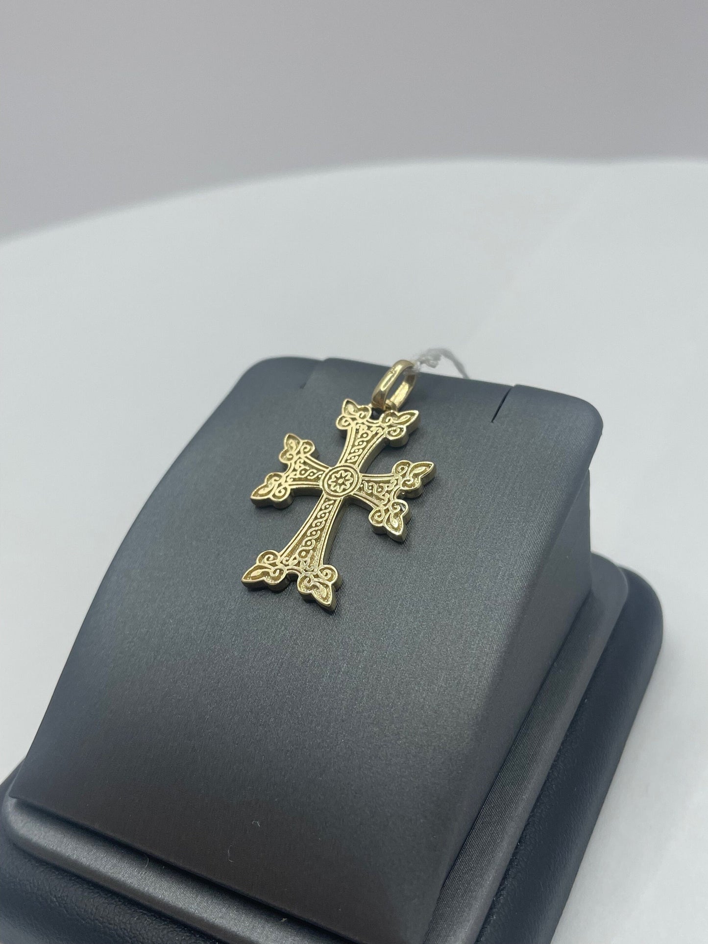 14k Yellow Gold Small Armenian Cross Pendant