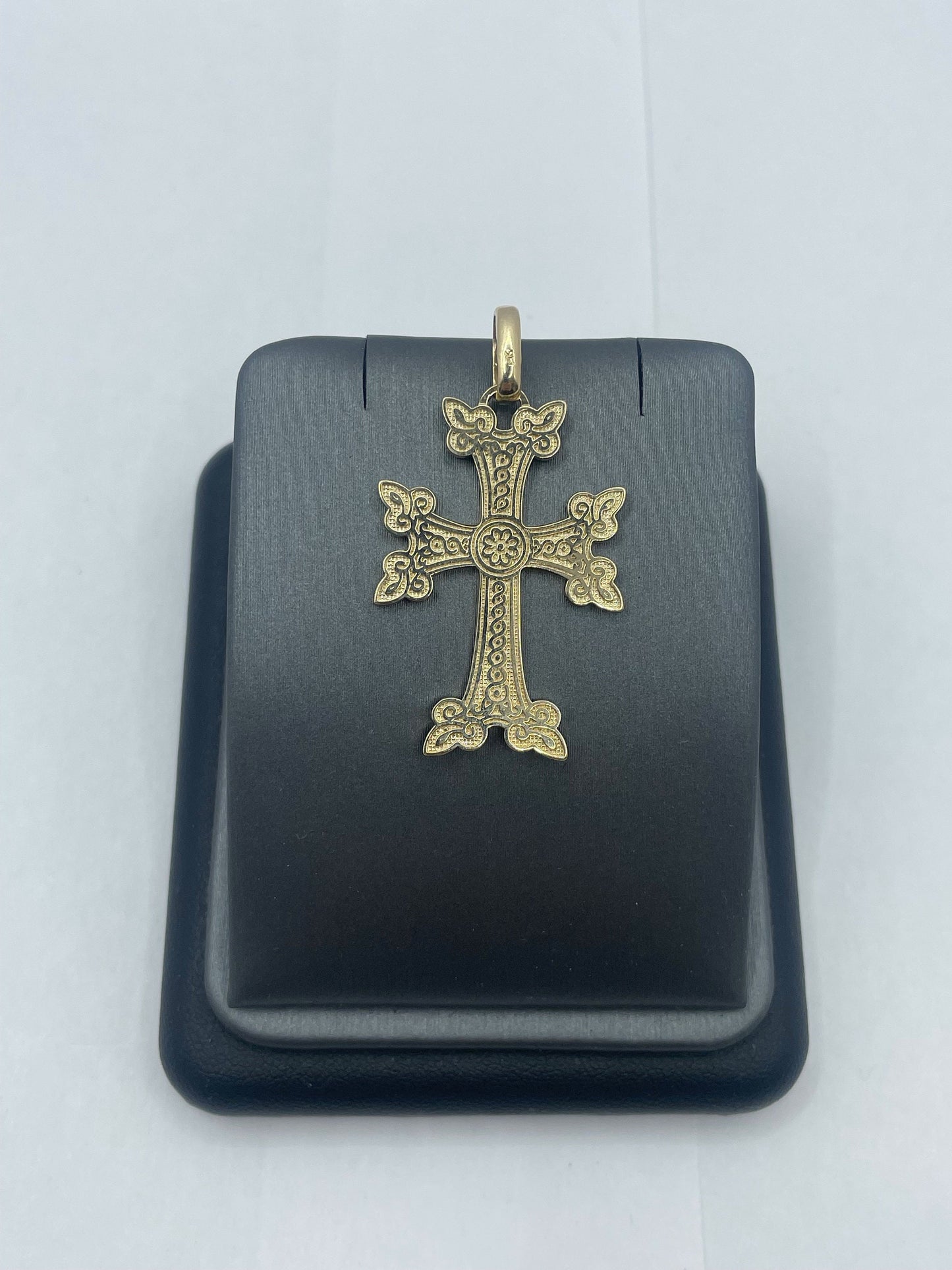 14k Yellow Gold Large Armenian Cross Pendant