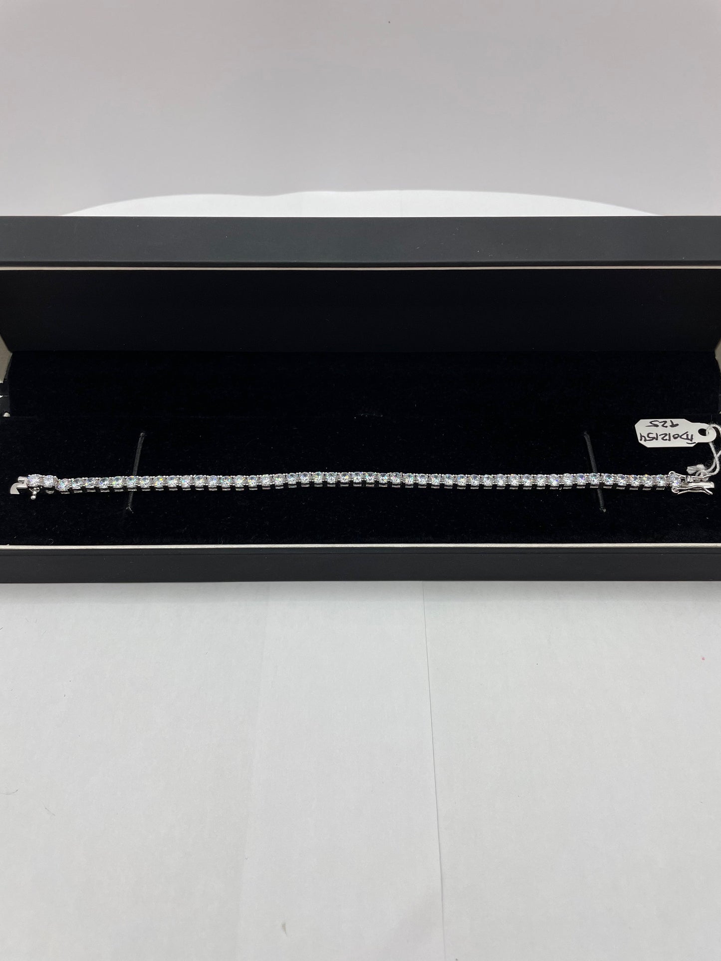 Cubic Zirconia Tennis Bracelet .925 Silver 7 inch