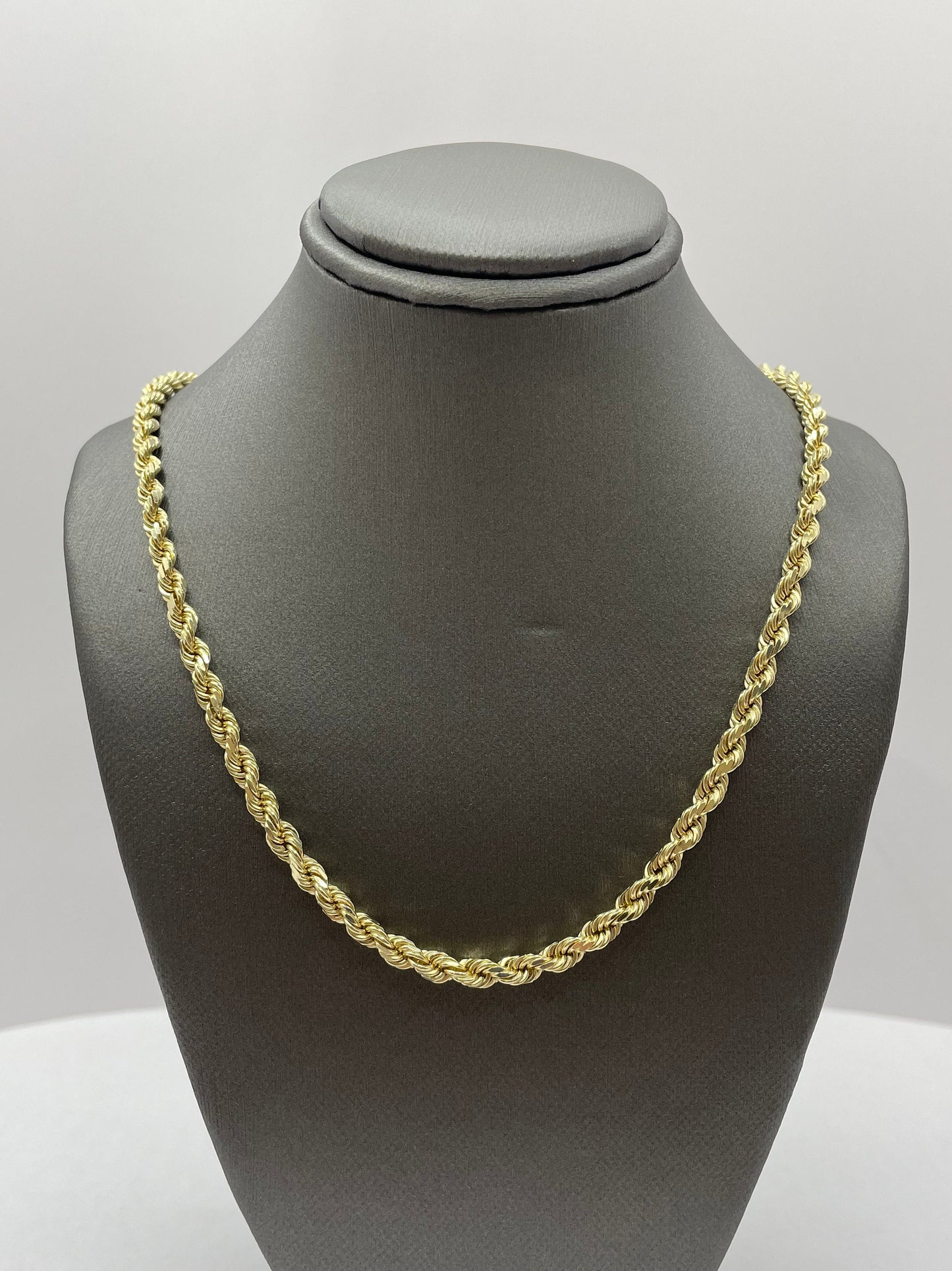 14k Yellow Gold Rope Link Chain 20 inch