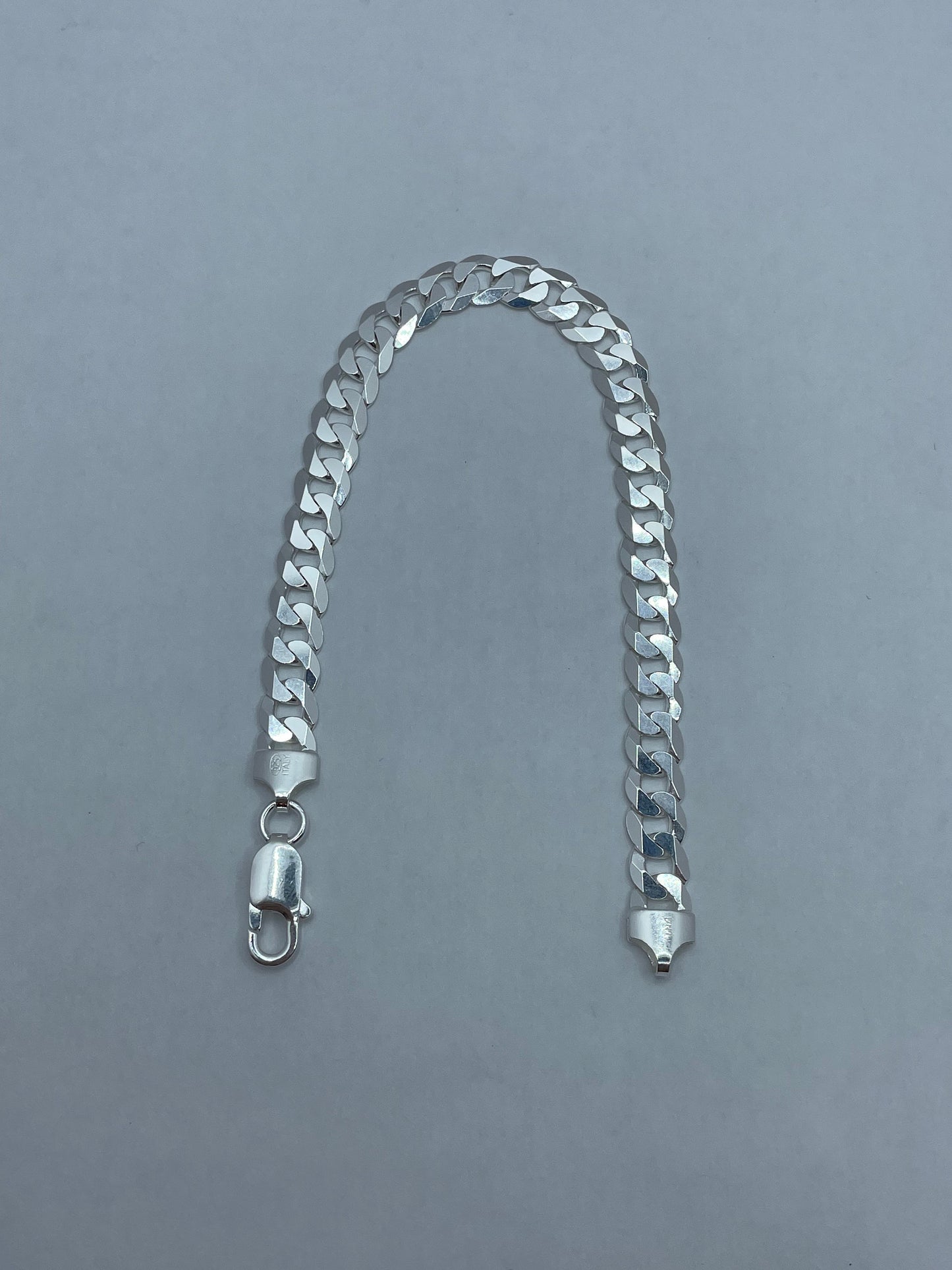 Curb Link Bracelet .925 Silver 8 inch