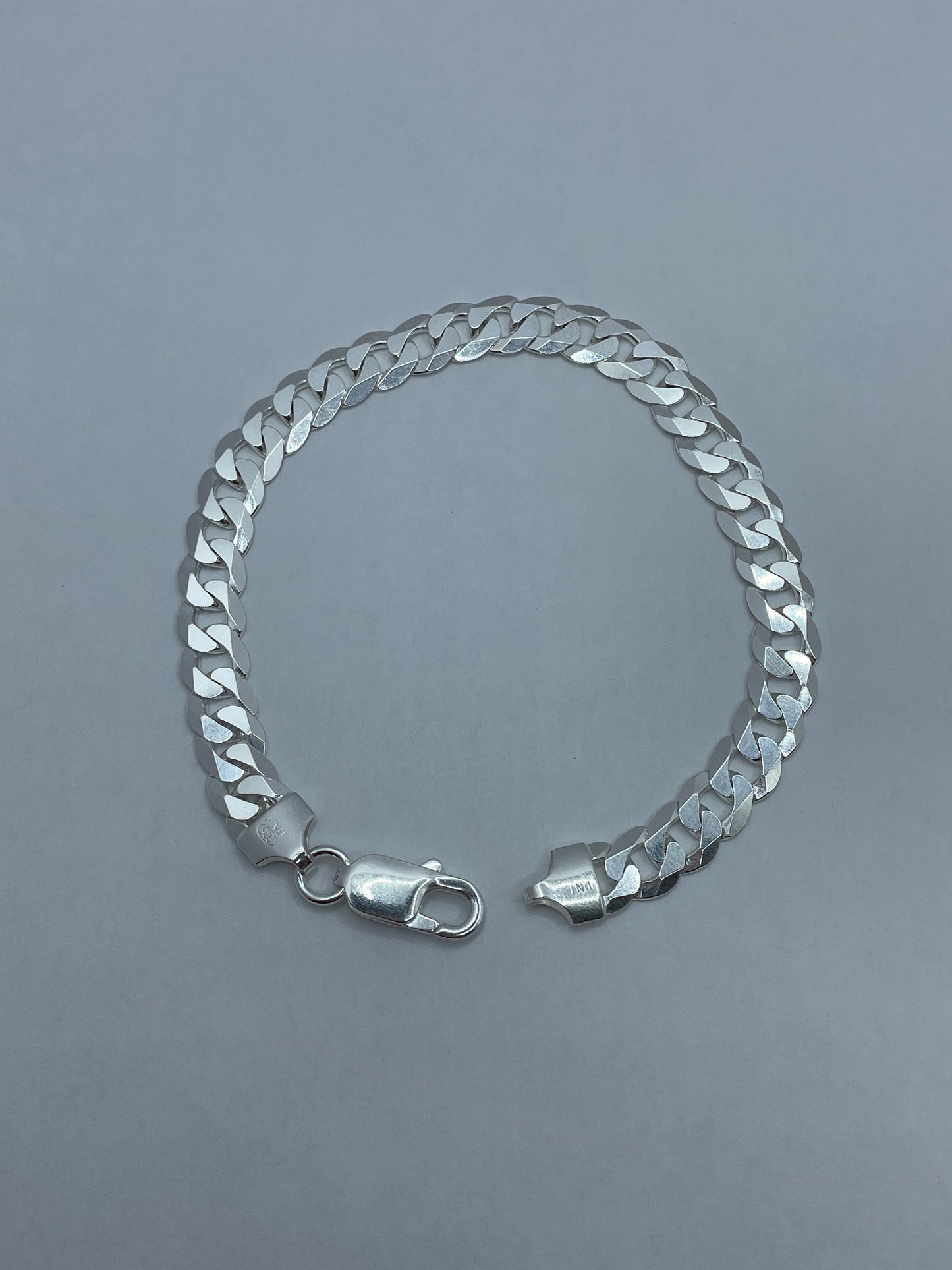 Curb Link Bracelet .925 Silver 8 inch