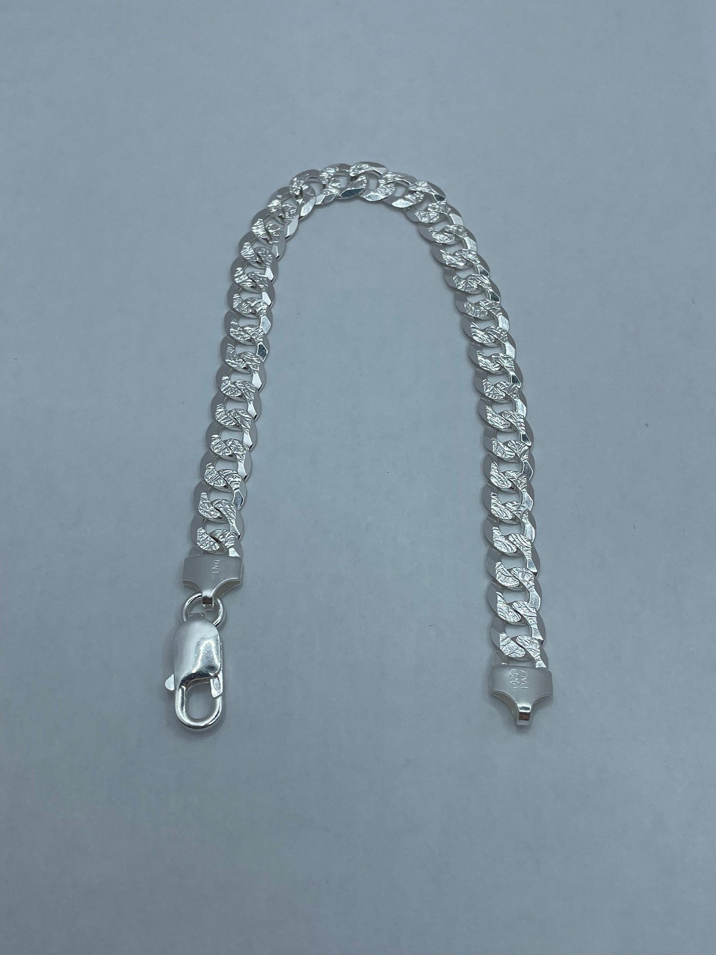 Curb Link Bracelet .925 Silver 8 inch