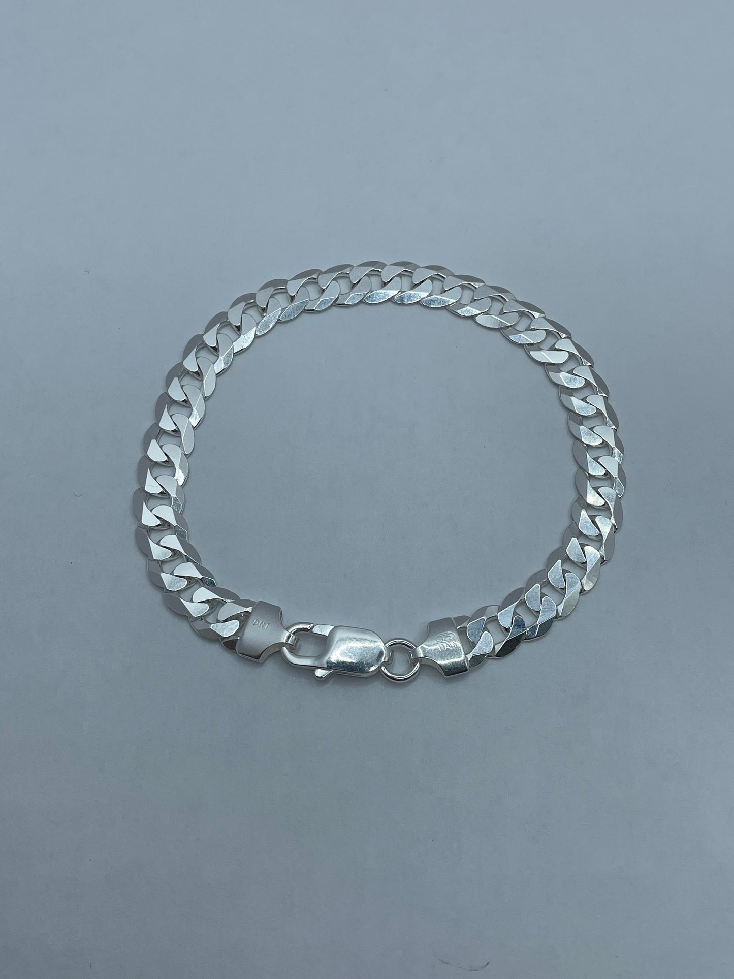 Curb Link Bracelet .925 Silver 8 inch