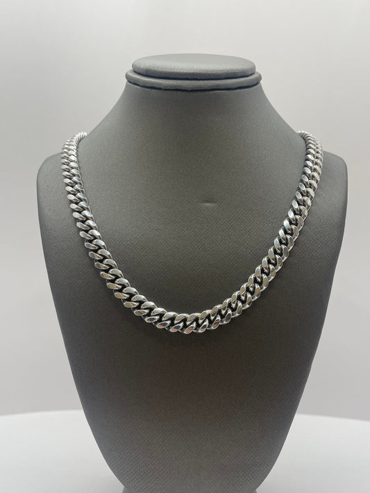 Miami Cuban Link Chain .925 Silver 24 inch