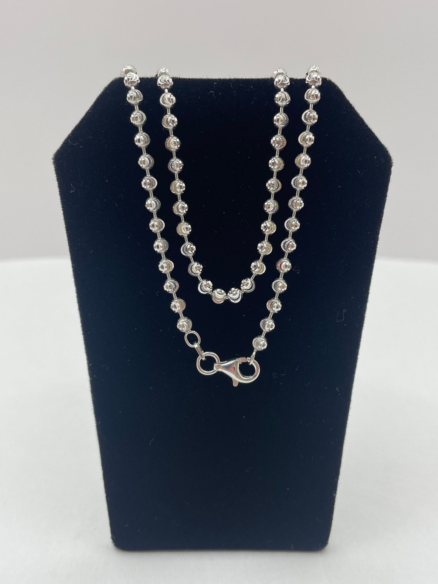 Moon Cut Chain .925 Silver 18 inch