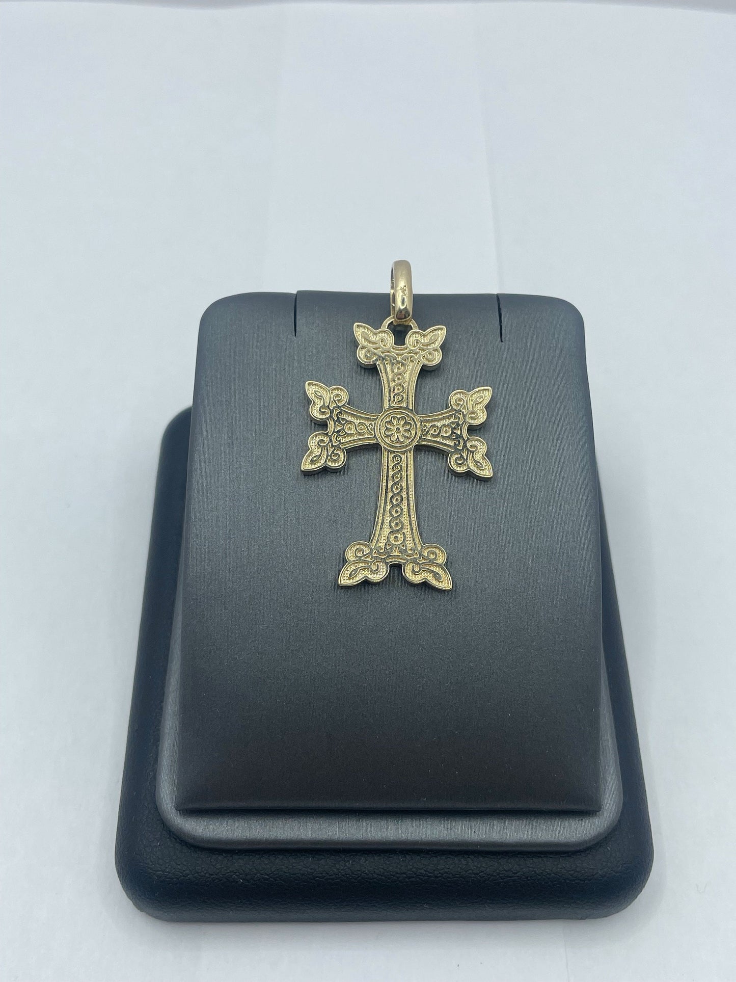 14k Yellow Gold Large Armenian Cross Pendant