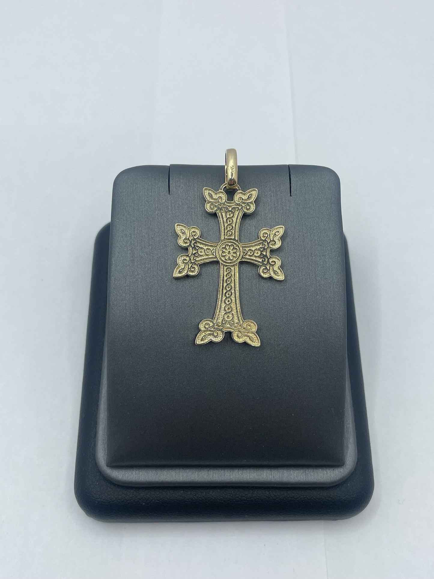 14k Yellow Gold Large Armenian Cross Pendant